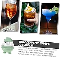 Vista 5 de KICHOUSE Molde para cubitos de hielo, bandeja de chocolate, moldes de silicona Molde De Para Resina, forma de bola, cubitos de hielo para whisky