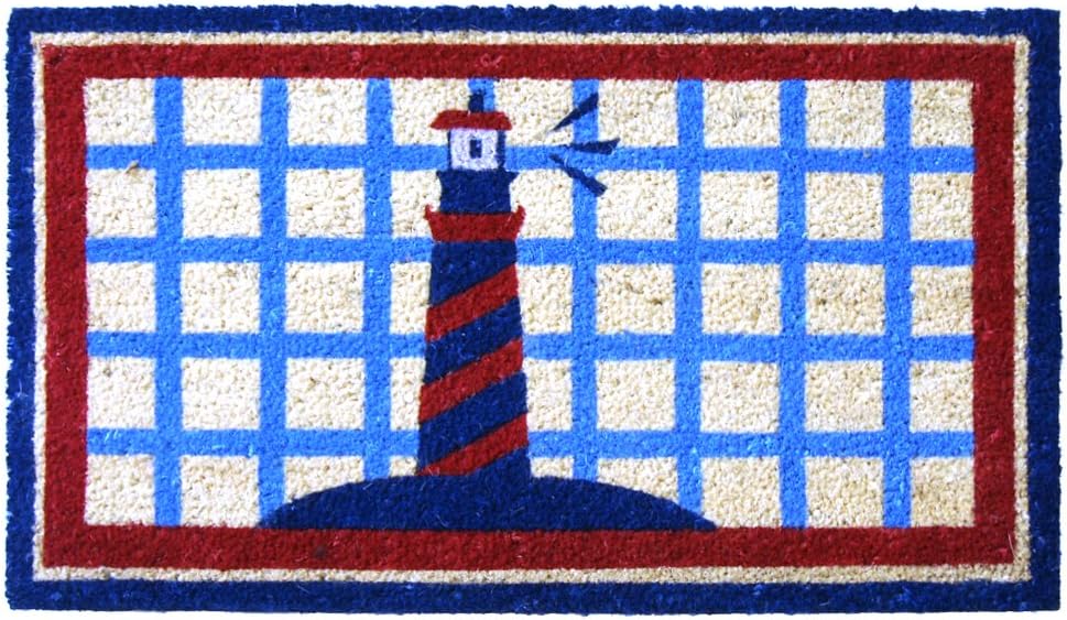 Rubber-Cal Lighthouse on the Cape Cod Doormat, 18 by 30-Inch