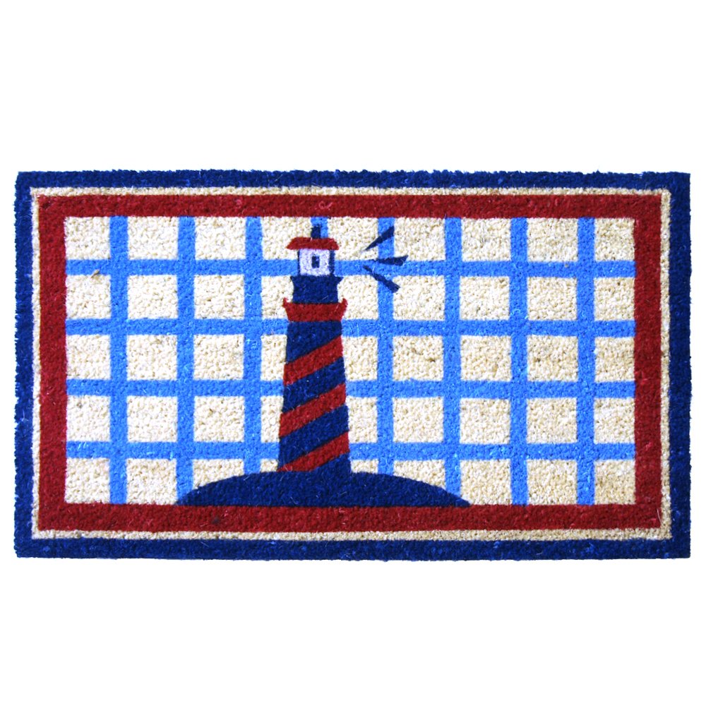 Rubber-Cal Lighthouse on the Cape Cod Doormat, 18 by 30-Inch