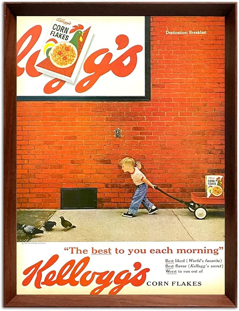 Amazon.co.jp: ケロッグ 1960年代 アメリカ ビンテージ雑誌 広告