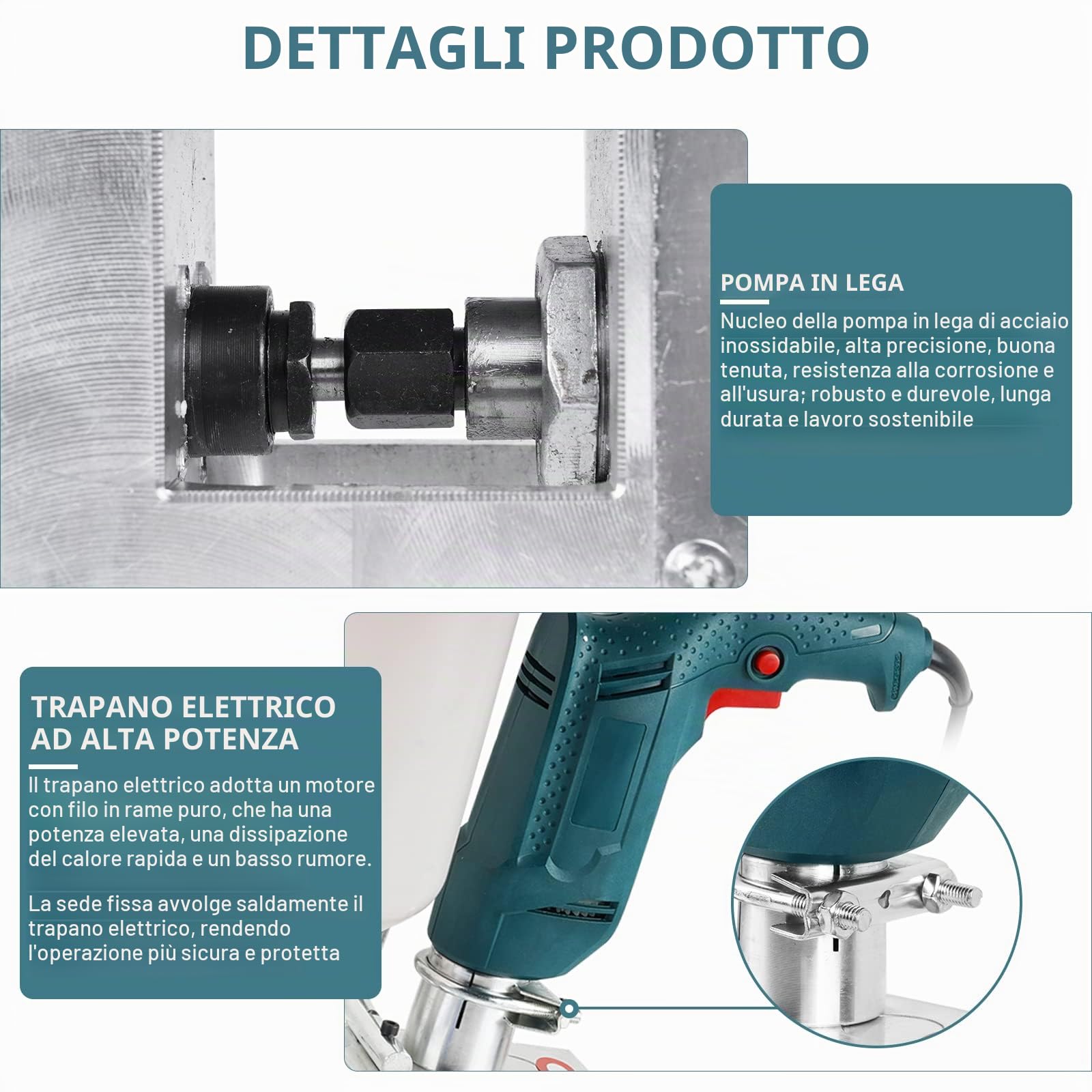 MXBAOHENG Macchina per Pompa ad iniezione per stuccatura 910W Macchina per stuccatura ad Alta Pressione Macchina per iniezione epossidica per Riparazione di Crepe nel Calcestruzzo 220V