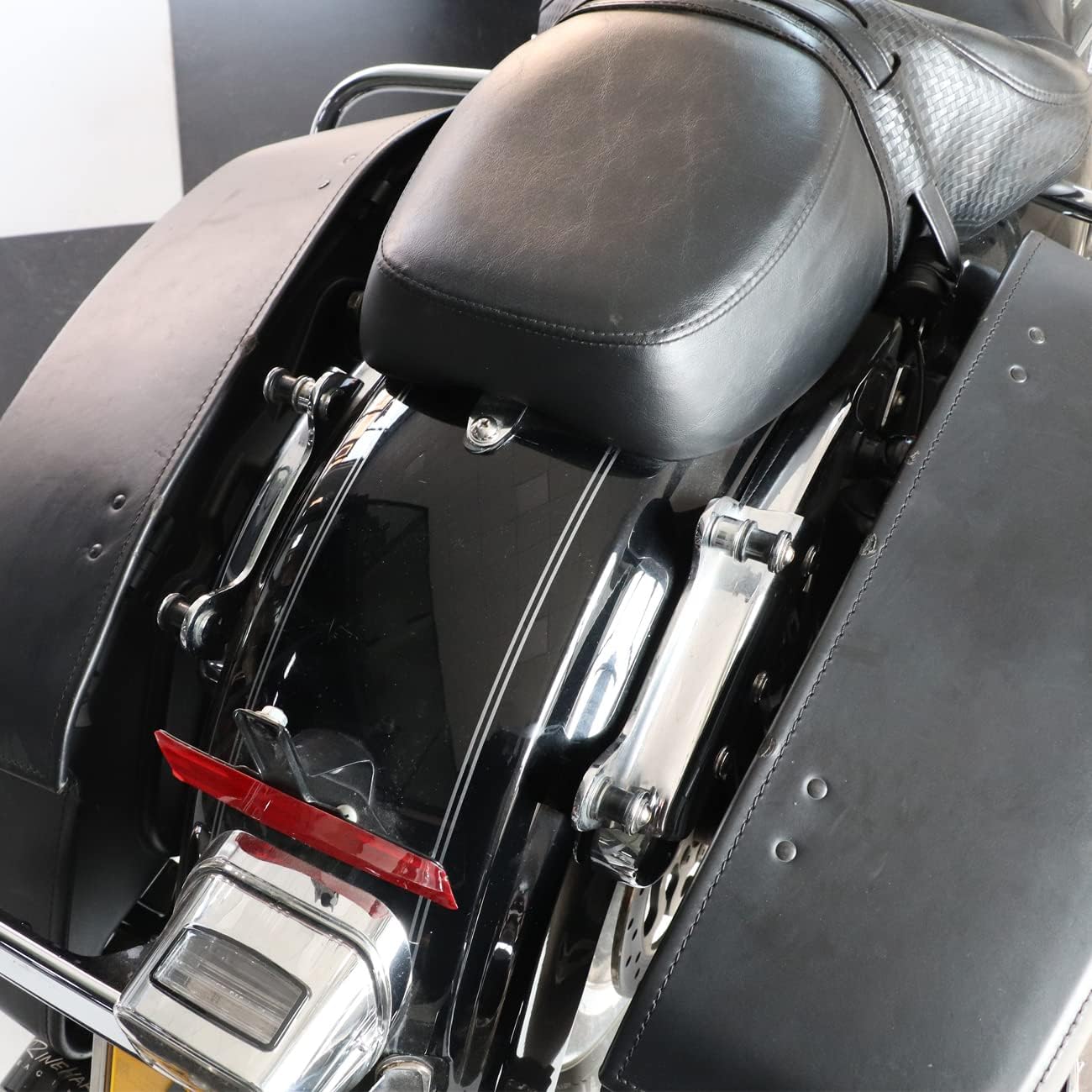 AUFER Chrome 4-Point Docking Hardware Kit Compatible with for Harley Touring Road King Road Glide Street Glide Electra Glide 2009-2013