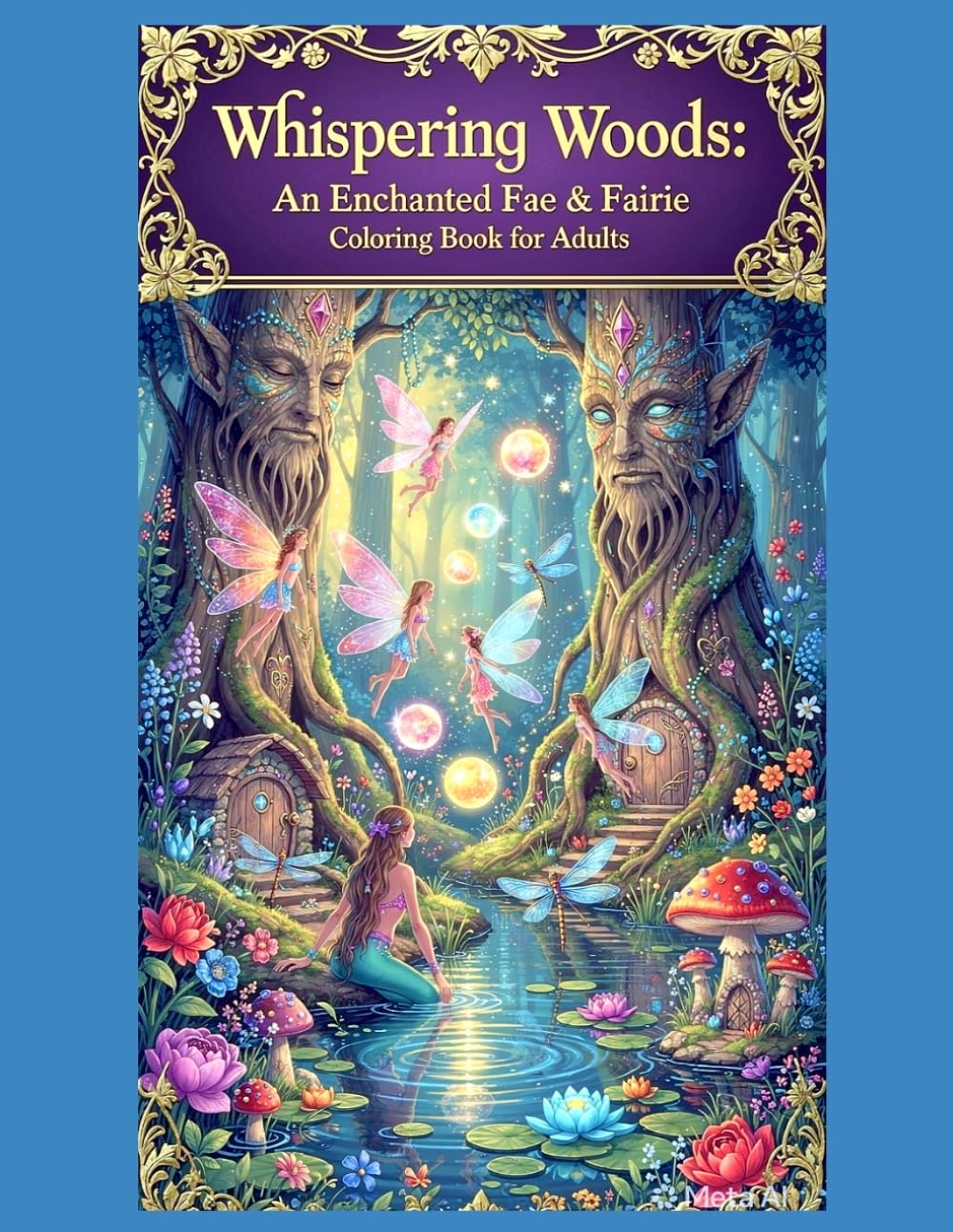 Whispering Woods: An Enchanted Fae & Fairie Coloring Book for Adults: Step Into The Mythical Woodlands Where Legends Live: 60+ Magical Illustrations for Mindfulness, Stress Relief & Creative Escape