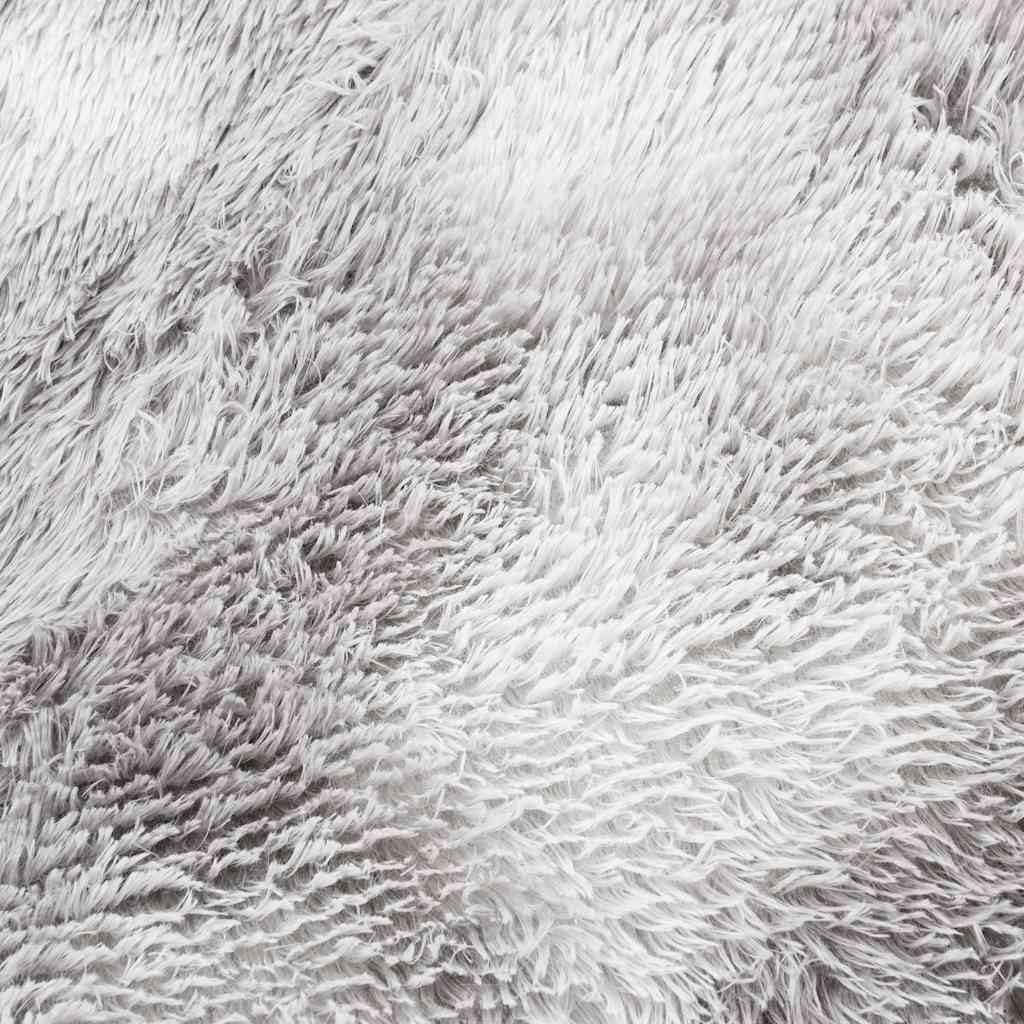 NAVARRA - Alfombra Shaggy de pelo alto, 160 x 230 cm, color gris plata, suave para salón, mullida, resistente alfombra para dormitorio y oficina, rectangular, poliéster