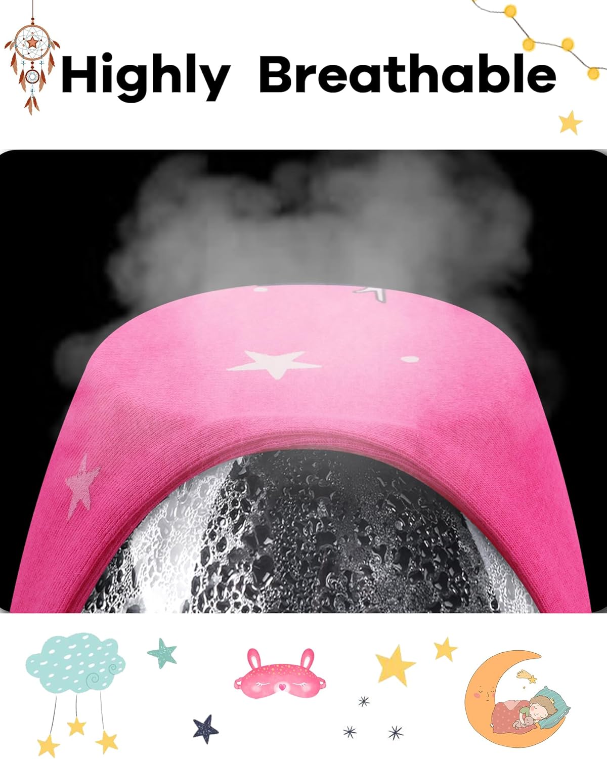 DAUGHTER QUEEN Girls 4 Pieces Cotton Pajamas Size 18 Months-12 Years - Image 7