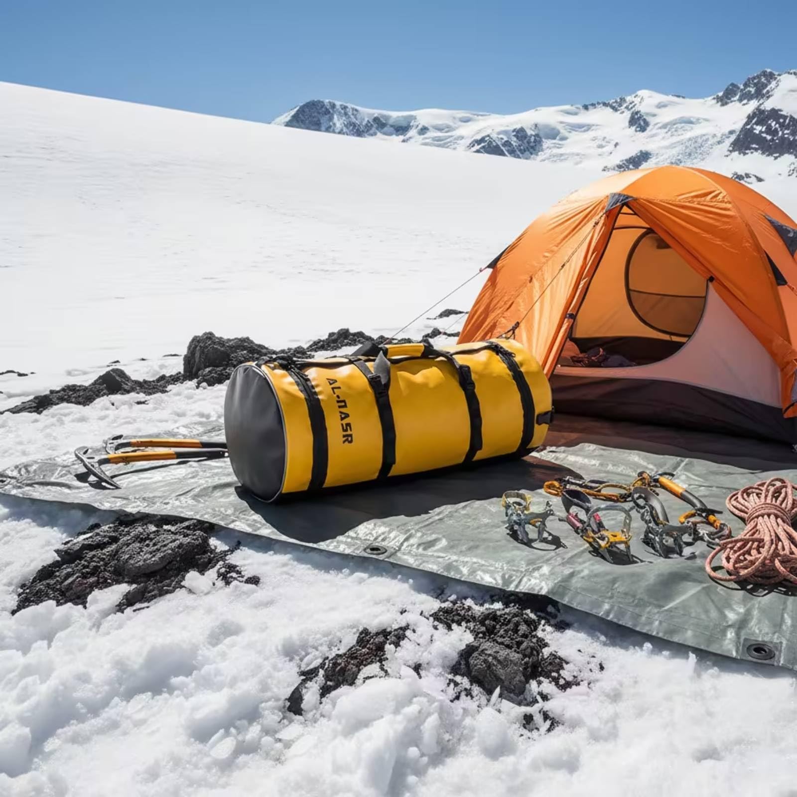 Amagogo Sac d'escalade Extérieur à de Spéléologie de Montagne de Matériel à Bretelles Rembourrées et Poignée Fixation Externe pour Outils Convient, 38L