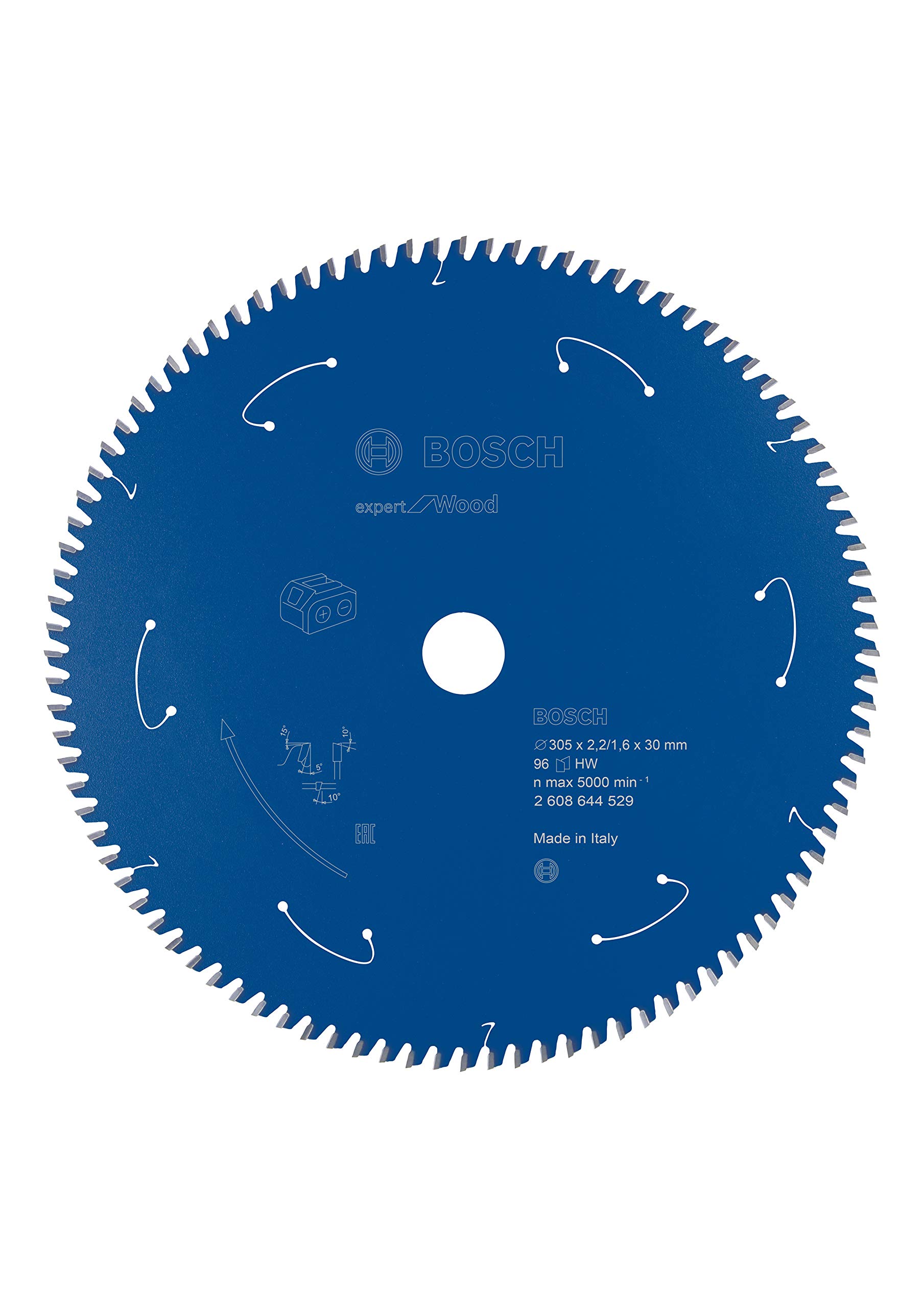 Bosch Professional Disco de sierra circular Expert for Wood (madera, 305 x 30 x 2,2 mm, 96 dientes, accesorio de sierra circular sin cable)
