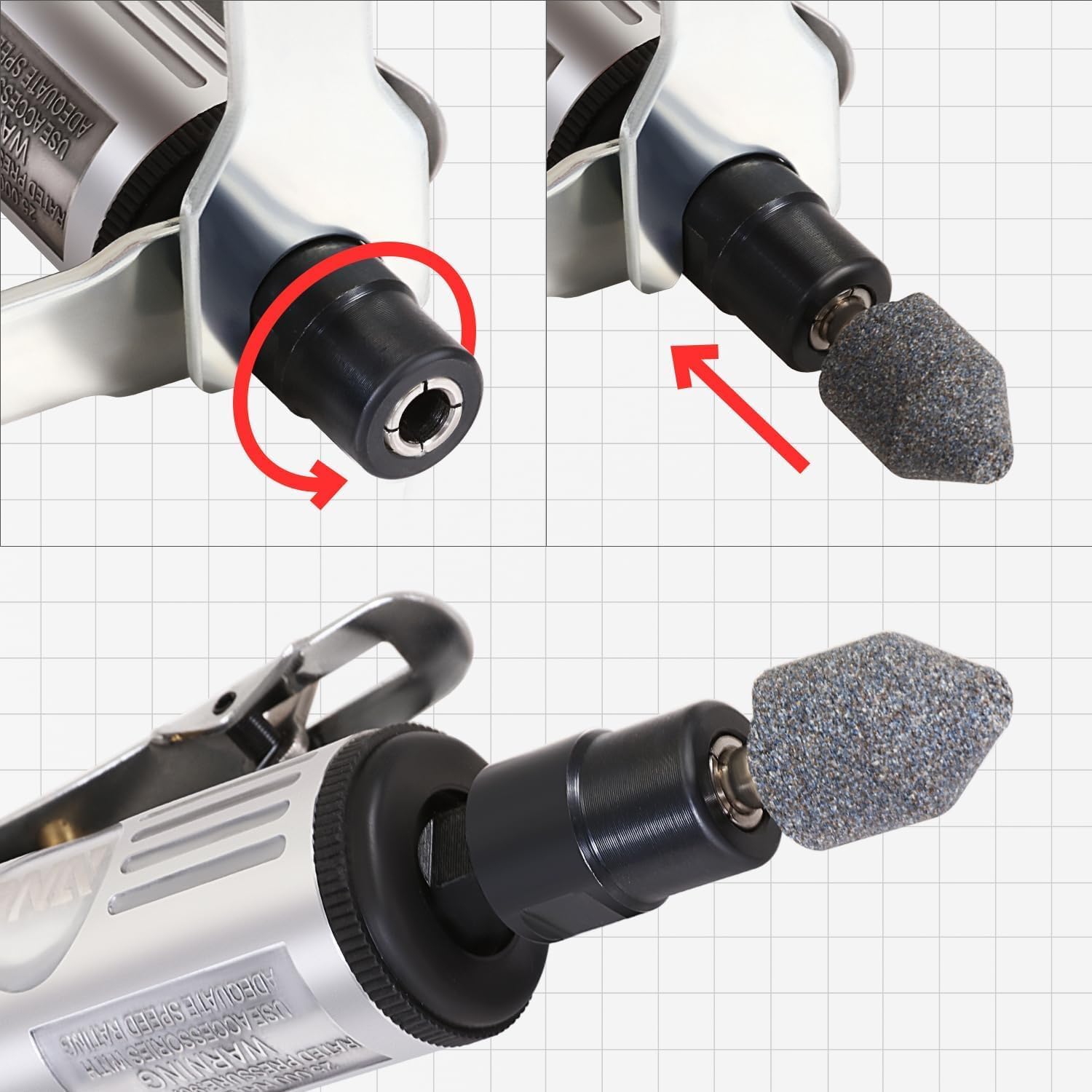 Kit Smerigliatrice Pneumatica per Levigatura Lucidatura Incisione Sbavatura