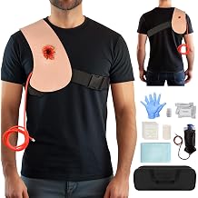 Chest Bullet Wound Packing Training Kit, Wearable Wound Trainer