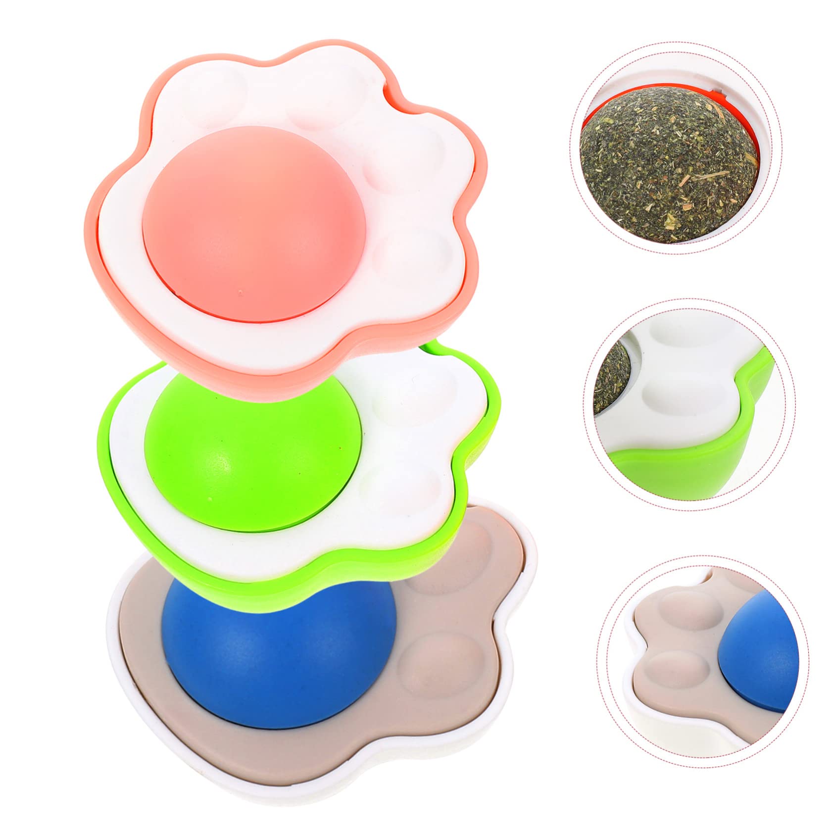 SUPVOX 12pièces Balles à Herbe à Chat Interactives avec Catnip Jouet Édible pour Chat Intérieur pour Santé