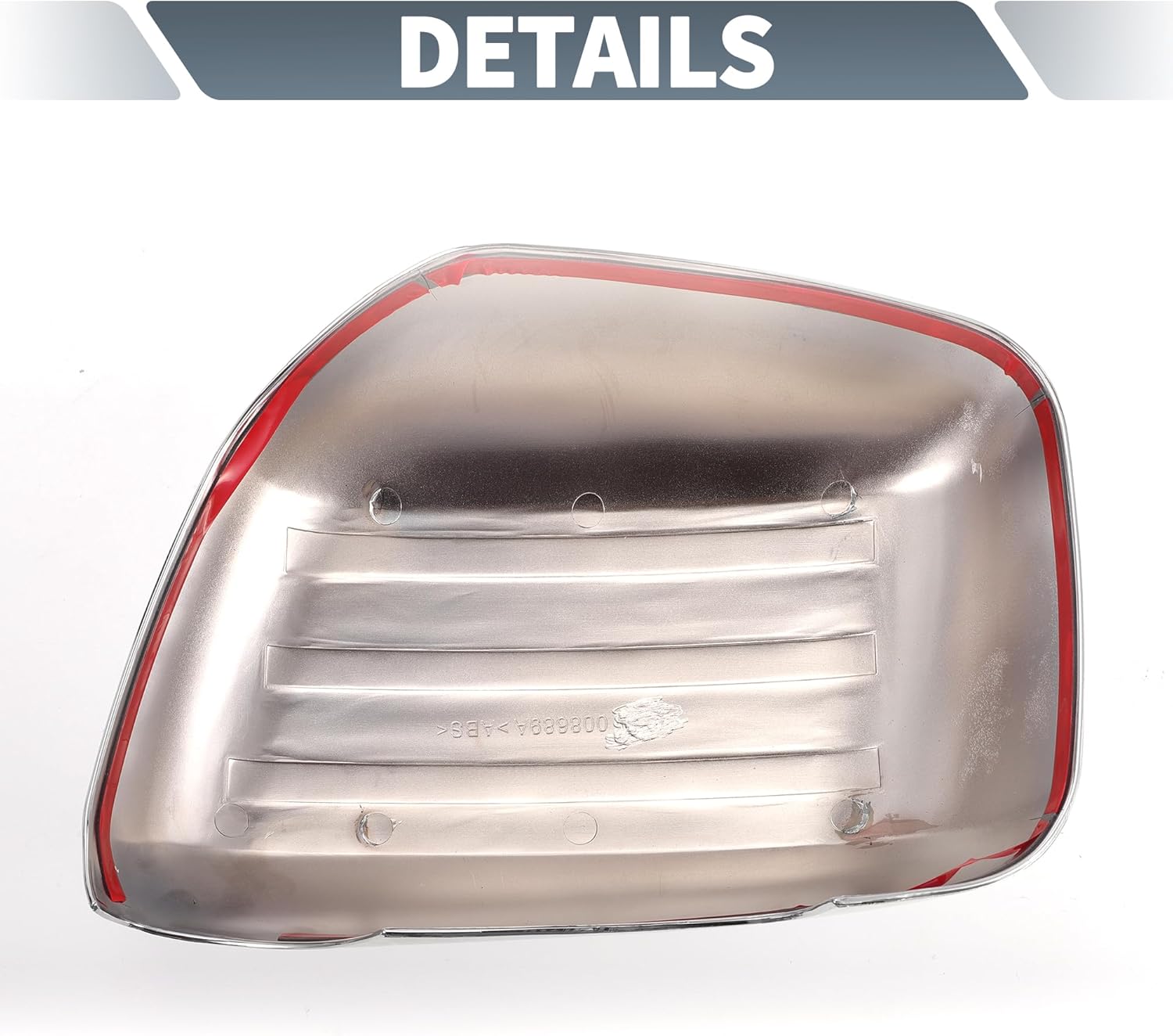 X AUTOHAUX Pair Car Rear View Driver Passenger Side Mirror Cover Cap Overlay Chrome Plated for Nissan NAVARA D40 Frontier 2007-2014 Mirror Guard Covers Exterior Decoration Trims