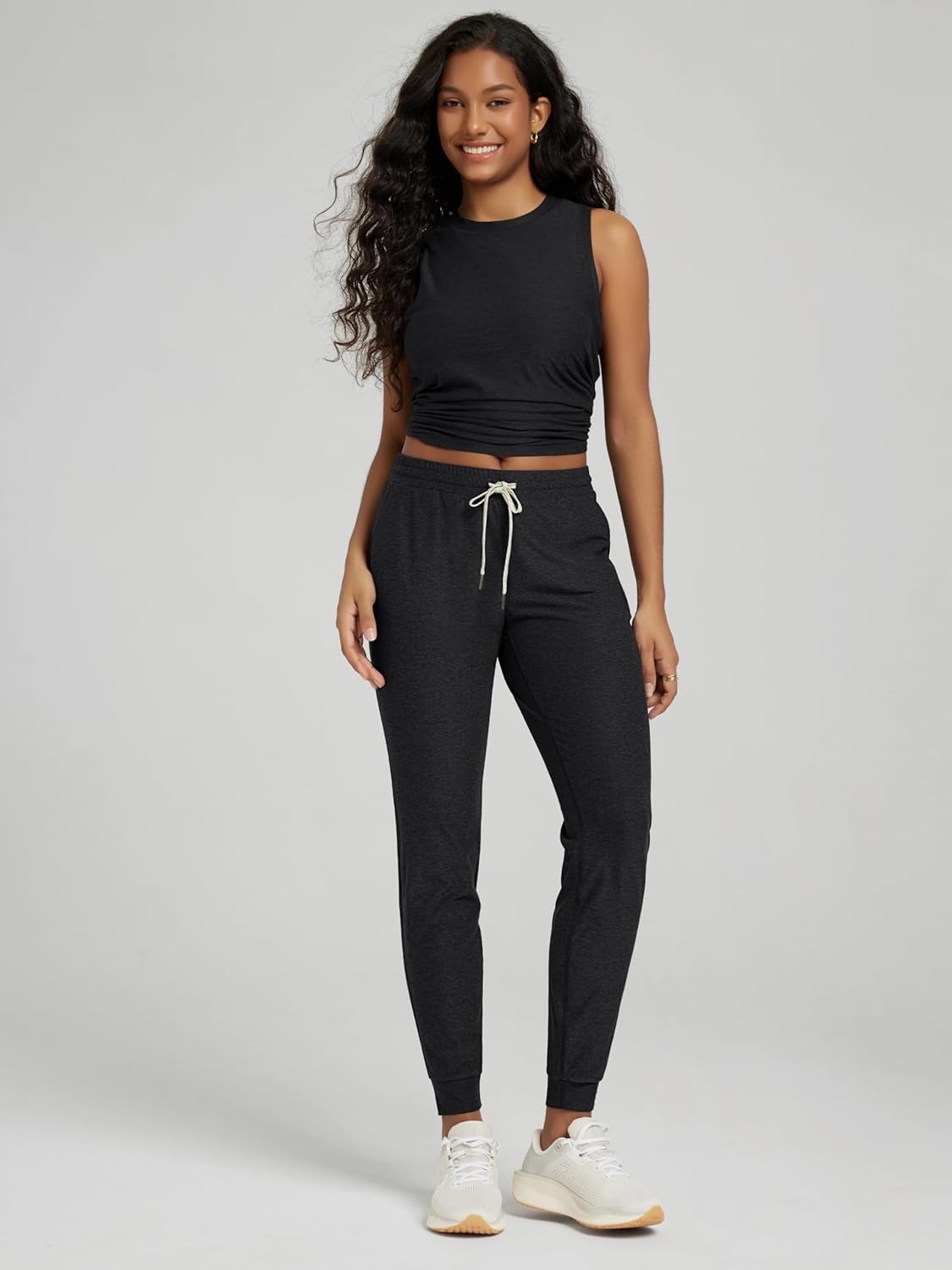 ODODOS Women's Performance Joggers - Ultra Soft odSTRATUM Tech Sweatpants Adjustable Mid Rise Pants with Pockets - Image 2