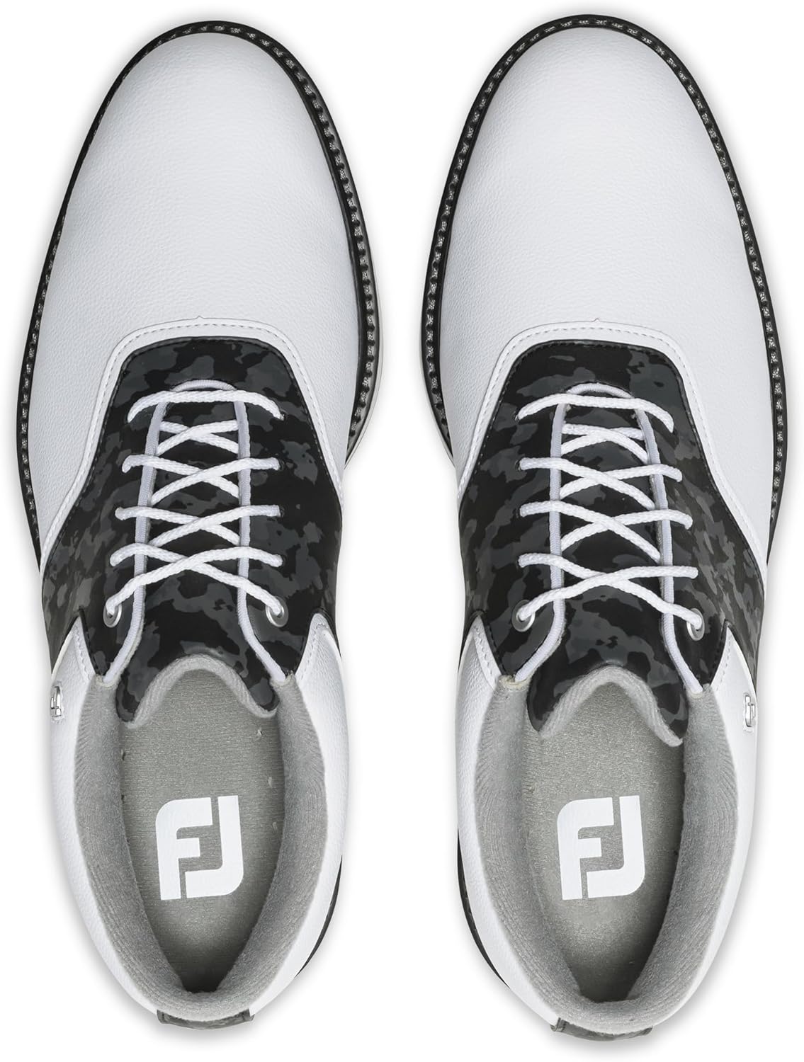 FootJoy Men's FJ Originals Golf Shoe, White/Grey/Multi, 7.5 Wide - Image 7