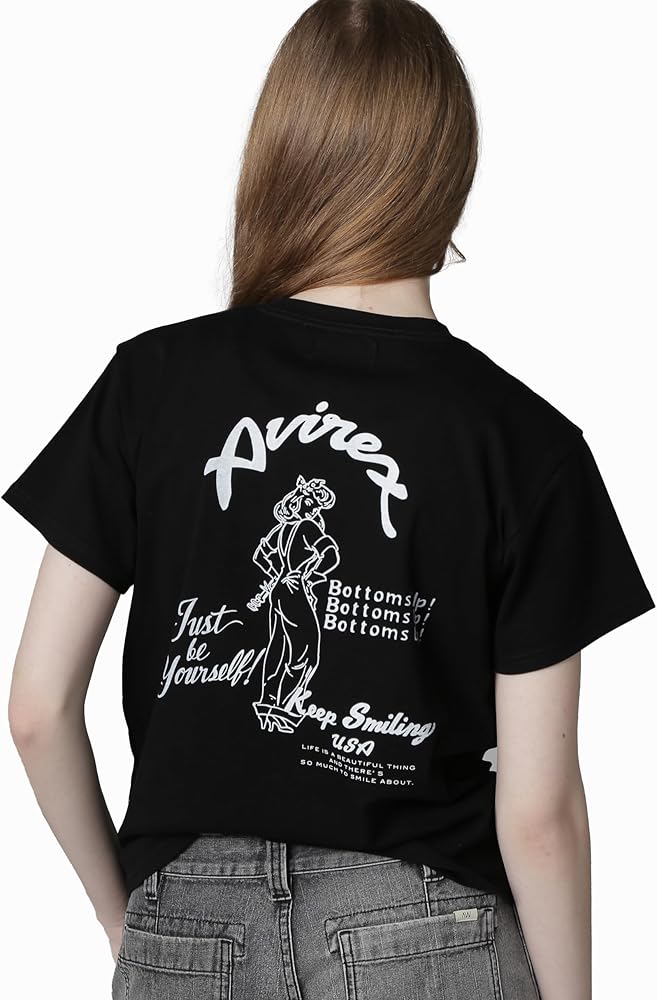 Amazon | [Avirex] [アヴィレックス] PINUP GIRL T-SHIRT ピンナップ