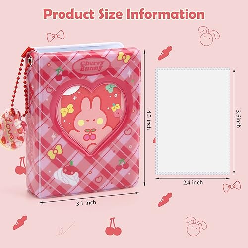 Miniatura 2 de Windspeed - Mini libro de soporte para tarjeta fotográfica Kpop, de 3 pulgadas, con diseño de corazón hueco, carpeta de tarjetas fotográficas dos