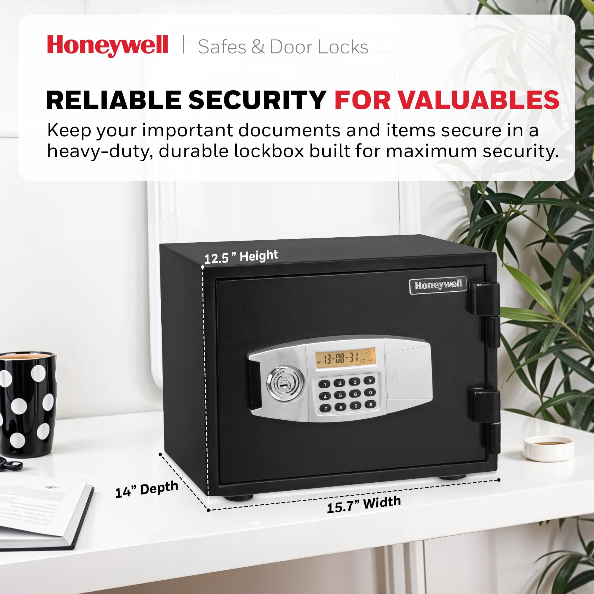 Honeywell 金庫小型スチールセキュリティ金庫 デジタルロック 容量0.27フィート ブラック Amazon.co.jp: Honeywell 金庫&ドアロック LHLP2111 2111 スチール 1