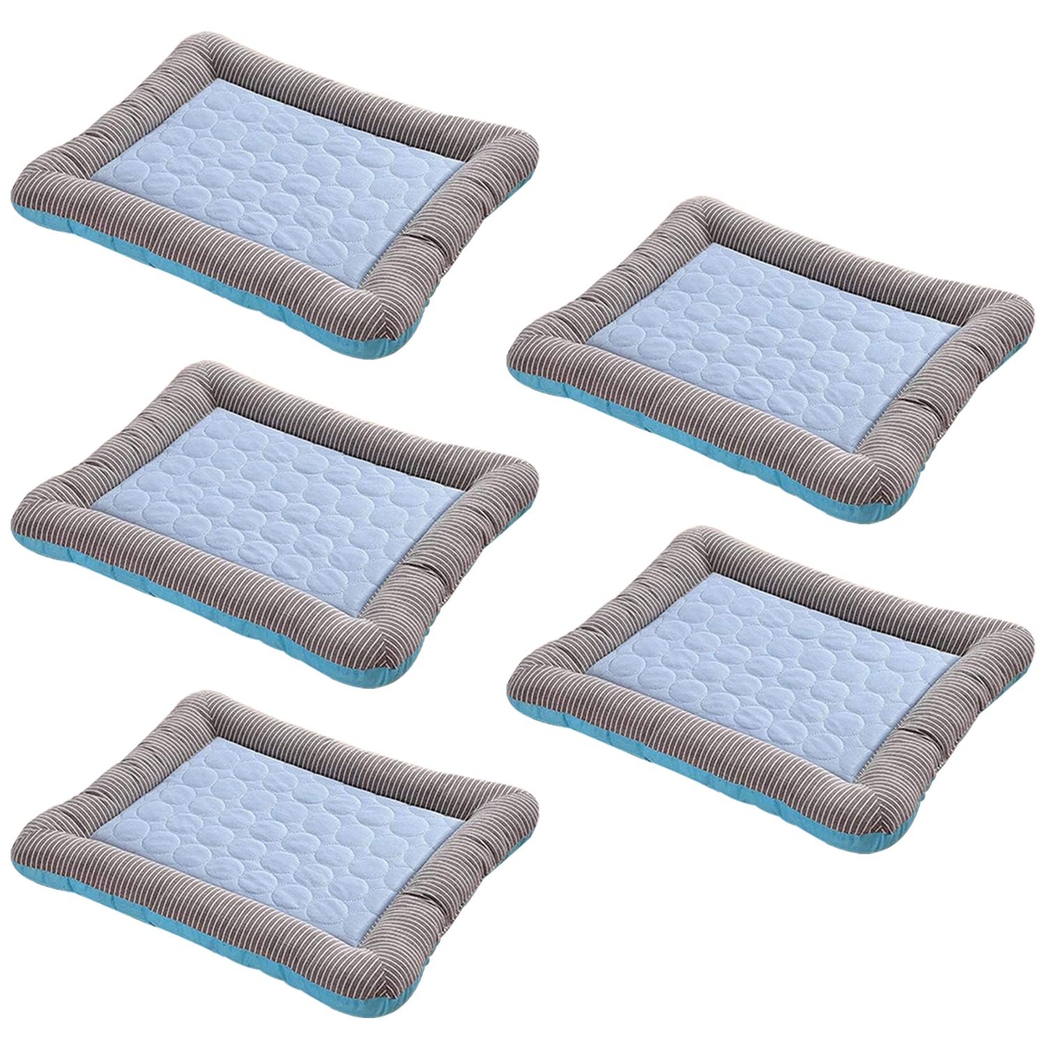 Kuber Industries Rectangular Dog & Cat Bed|Yarn Dyed Oxford Cloth|Nylon and Polyester With Cotton Filling|Self-Cooling Bed For Dog & Cat|Small Light-weight & Durable Dog Bed|ZQCJ005B-S|Blue(Pack Of 5) (B0CVGMV6V1) Amazon Price History, Amazon Price Tracker