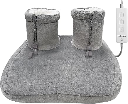 Electric Foot Warmer, Electric Foot Heat Machine for Men and Women with 3 Temperature Settings, Machine Washable, Auto Shut-Off and Fast-Heating Technology by HELLOMOTO - Upgraded