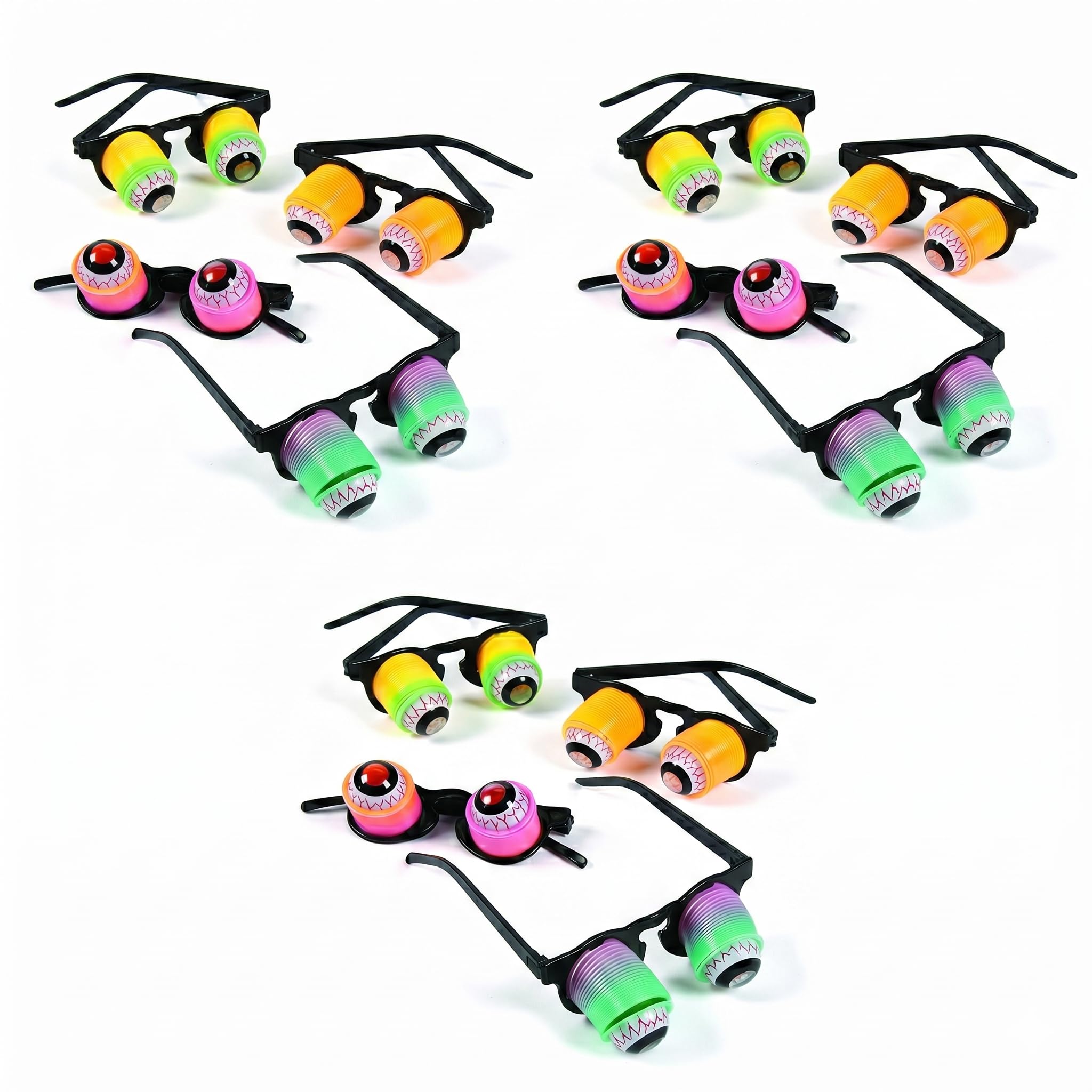 Hanging Rainbow Goo-Goo Glasses (1 dz)assorted colors : Clothing, Shoes & Jewelry