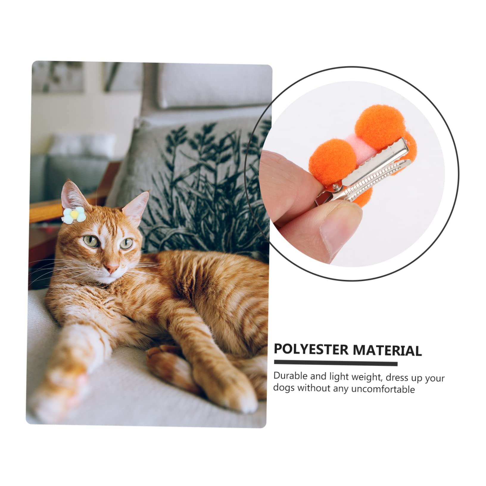 BESPORTBLE 10Pcs Cute Mini Pet Hair Clip: Christmas Headdress Pet Hair Bows Pet Hairpin Pet Hair Barrette Dog Bowknot Puppy Hair Decoration Bowknot Clip for Dog Mini Bows Small Dogs Hair Clip Bows - Image 3