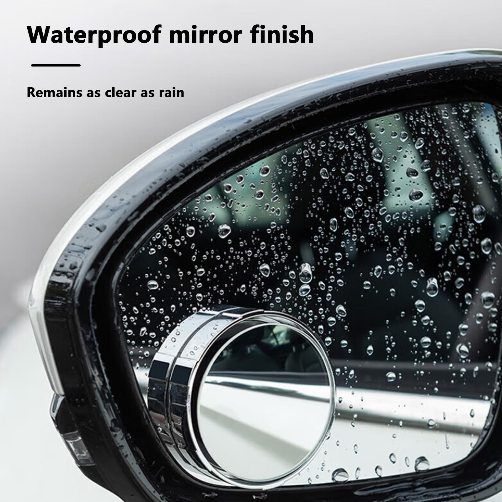 4x Toter Winkel Spiegel Auto - 360° Drehbar, Selbstklebend & Wasserdicht