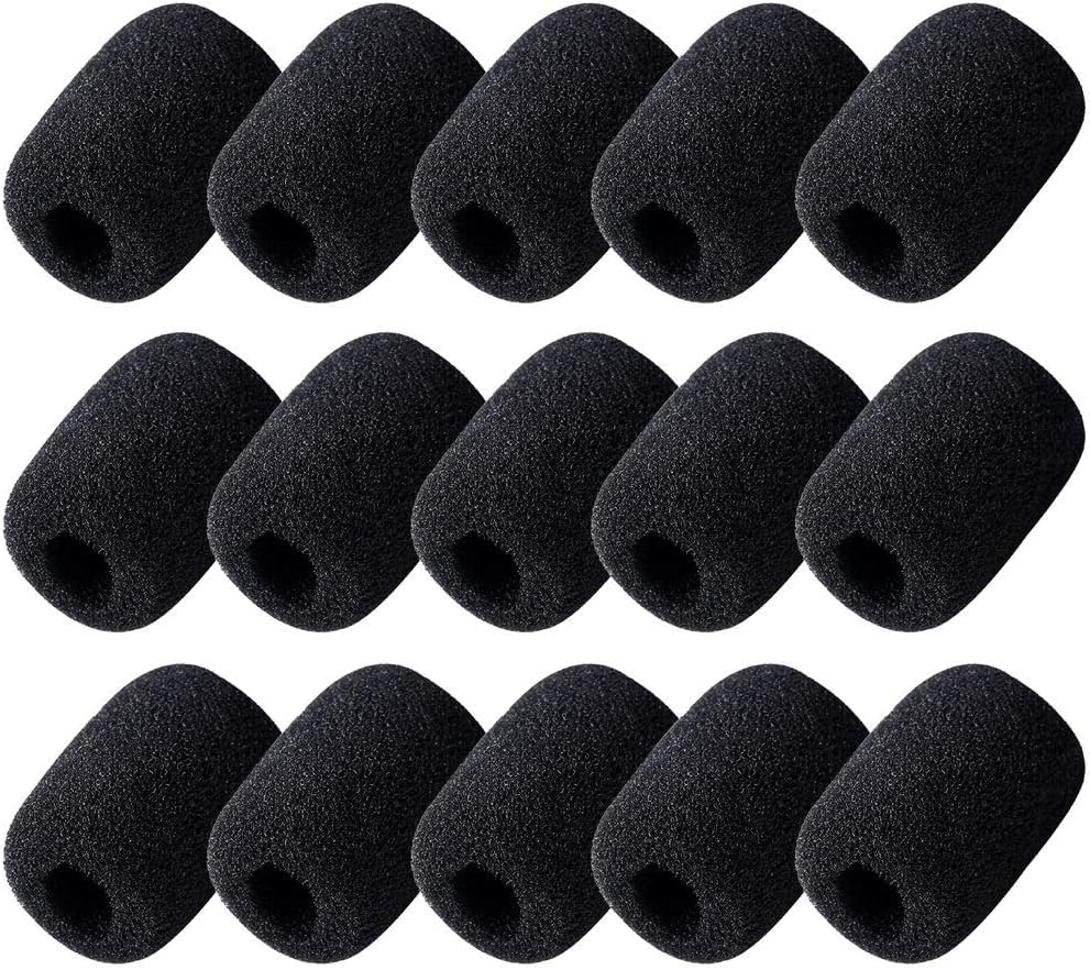 10 Pcs Parrott B350 Foam Replacement for BlueParrott B450 B550 C400 S450 B250 B350 Headset Windscreen Mic Cover Windscreens and Pop Filters,Accessories(Black)