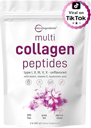 Miniatura 5 de Micro Ingredients Cápsulas blandas de aceite de orégano 6,000 mg por porción y proteína de colágeno múltiple en polvo, paquete de 2 libras