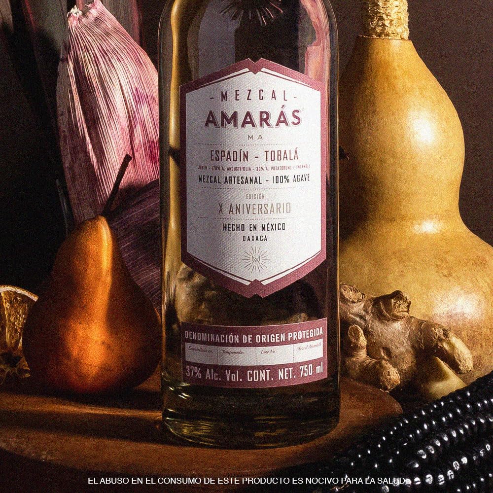 Mezcal Amarás Ensamble Espadín-Tobalá 750ml : Amazon.com.mx