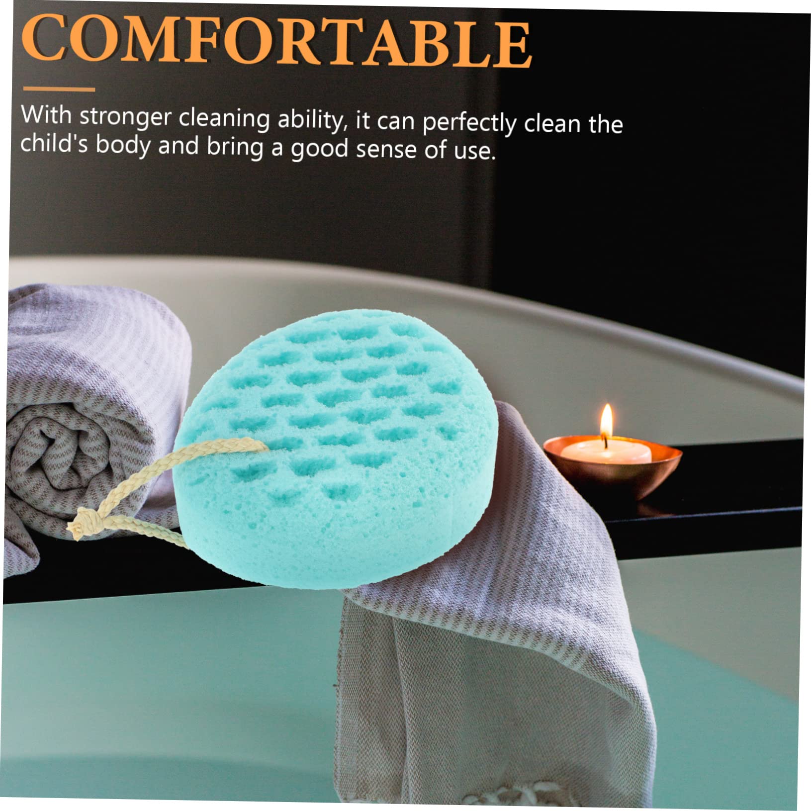 DOITOOL 4piezas Esponja De y Reutilizable Esponja Exfoliante Para Baño Para Limpieza Profunda y Rica Frutal