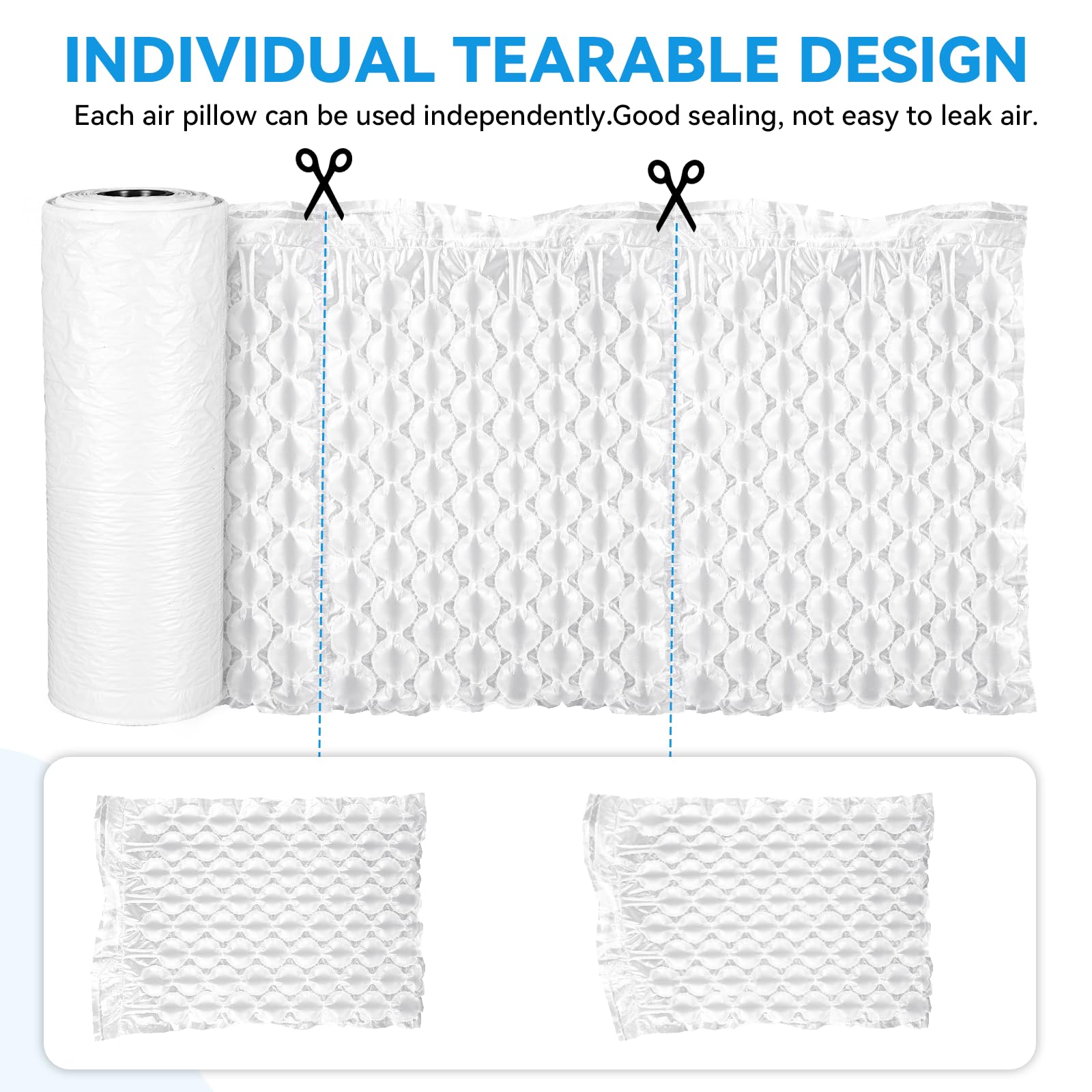 YUCHENGTECH Rollo de Plástico de Burbujas 30 x 40 cm x 300 m Película de Burbujas Inflable Película de Plástico de Burbujas Material de Embalaje para Embalaje, Envío