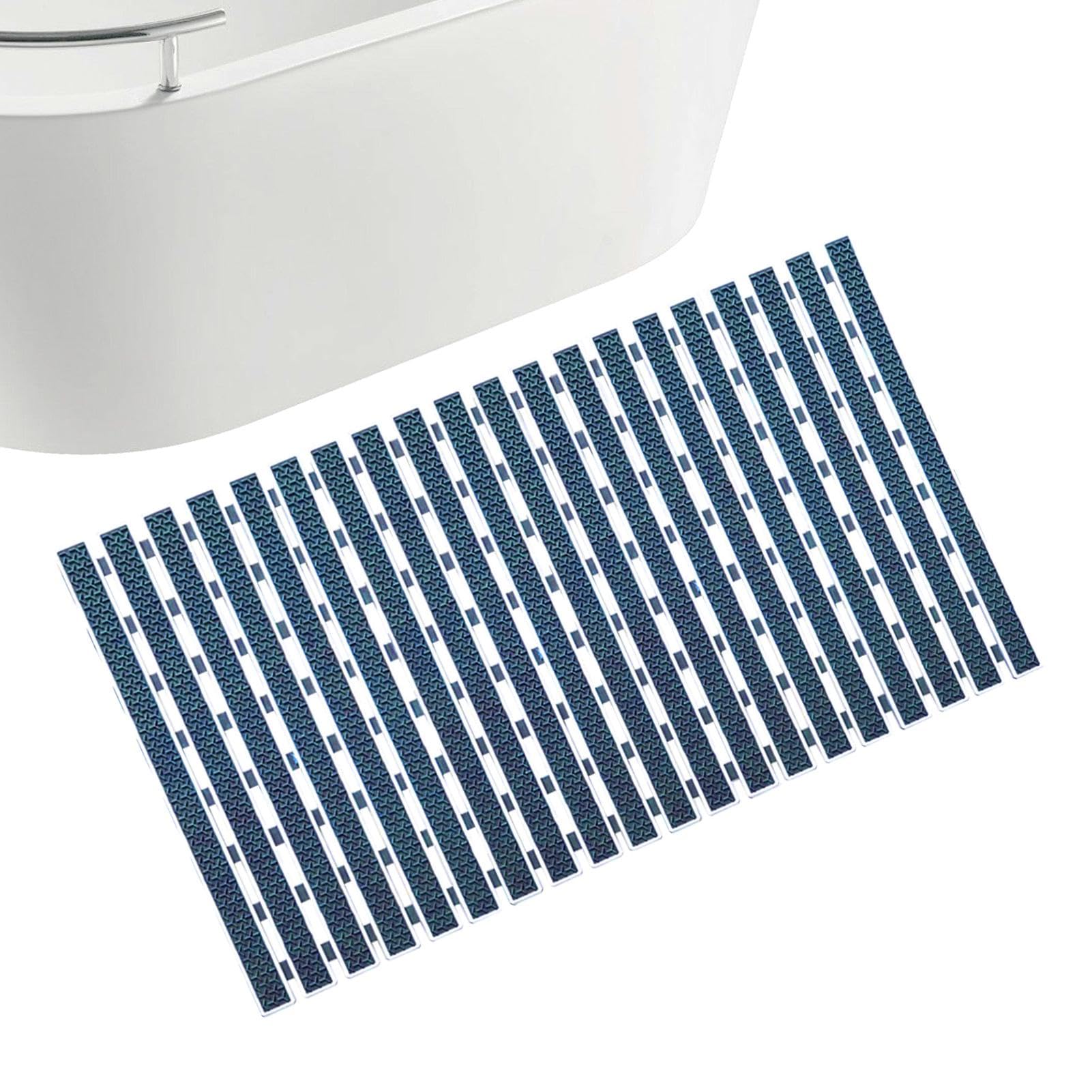 Tapis de salle de bain rayé | Tapis de sol antidérapant | Excellent tapis | de drainage avec ventouse, tapis en caoutchouc à rayures en forme de Y pour baignoire et salle de bain