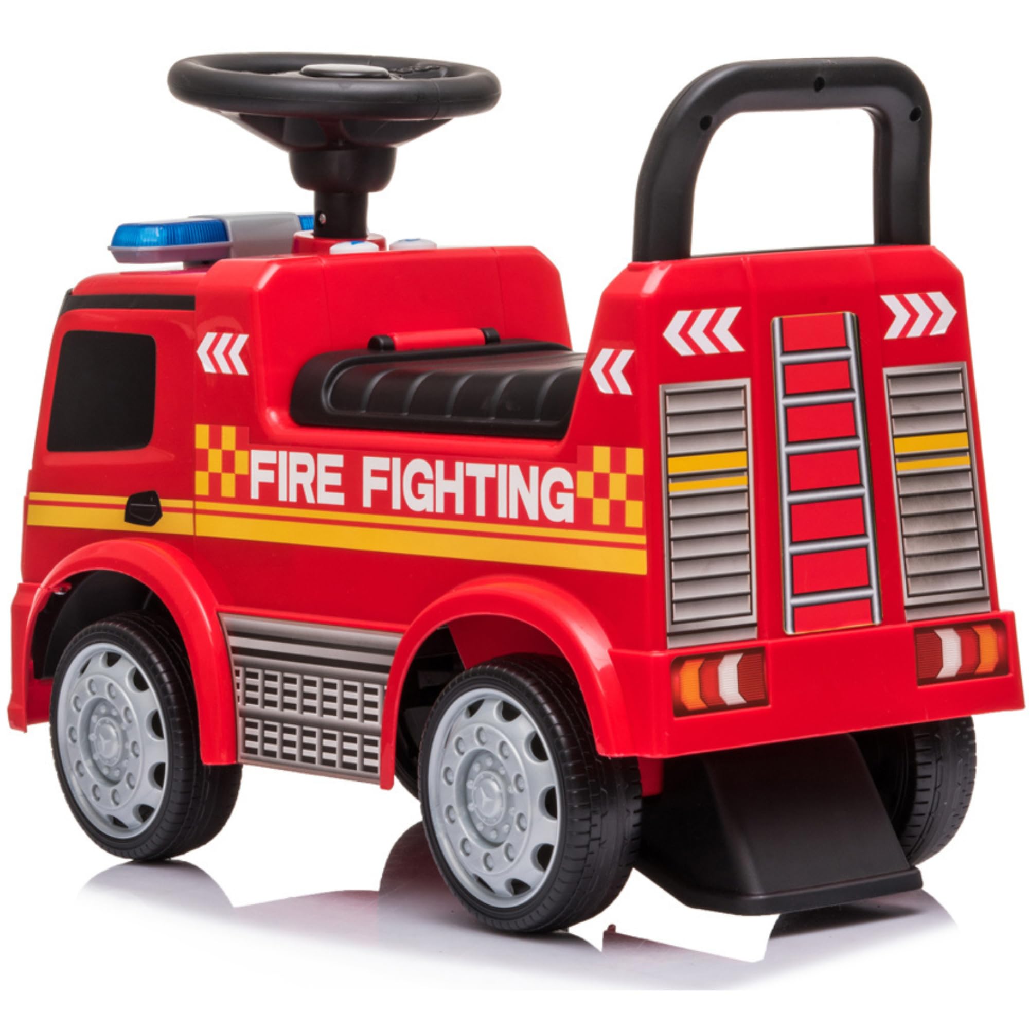 Correpasillos Camión de BomberosMercedes-Benz | con Volante, Sirena y Espacio de Almacenaje – para Niños Desde 12 Meses