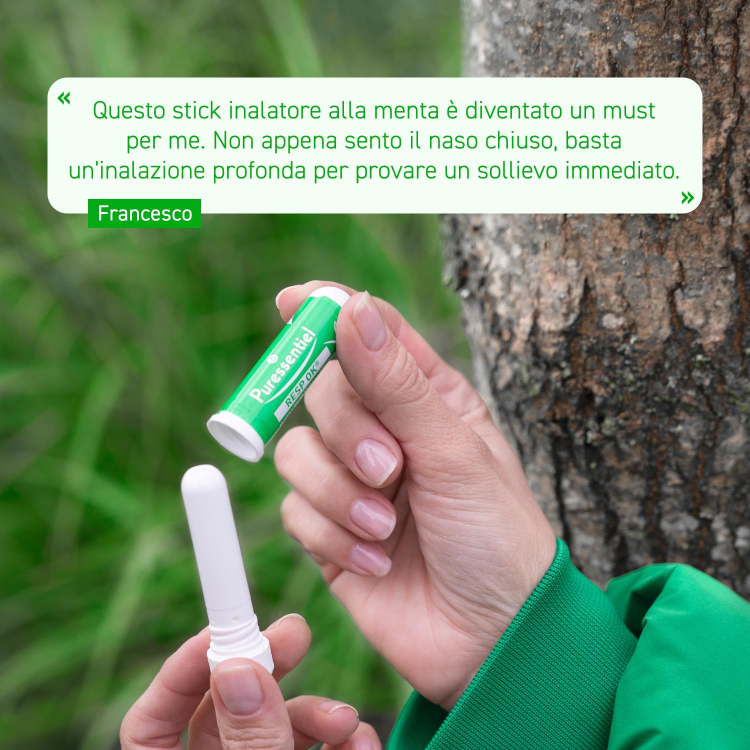 Puressentiel - RESP OK Inalatore - Aiuta a Respirare Liberamente - Con 19 Oli Essenziali 100% puri e naturali - Formula 100% Naturale - Vegan e Cruelty Free - 1 ml