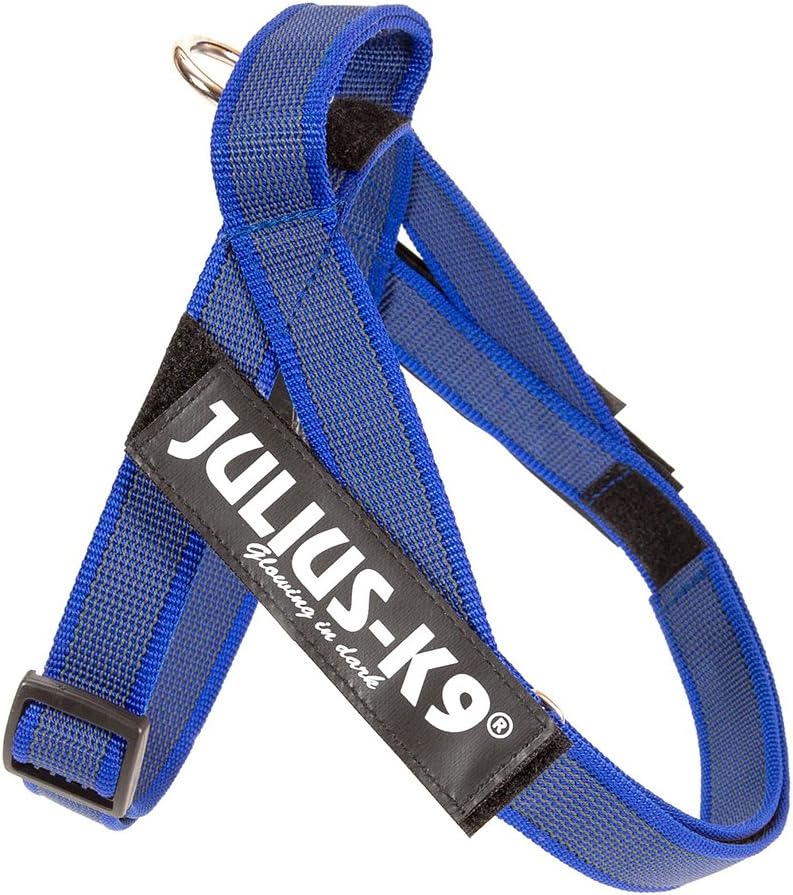 16IDC-MM-B-2015, IDC Color & Gray Belt Harness for Dogs, Size: Mini-Mini, Blue-Gray
