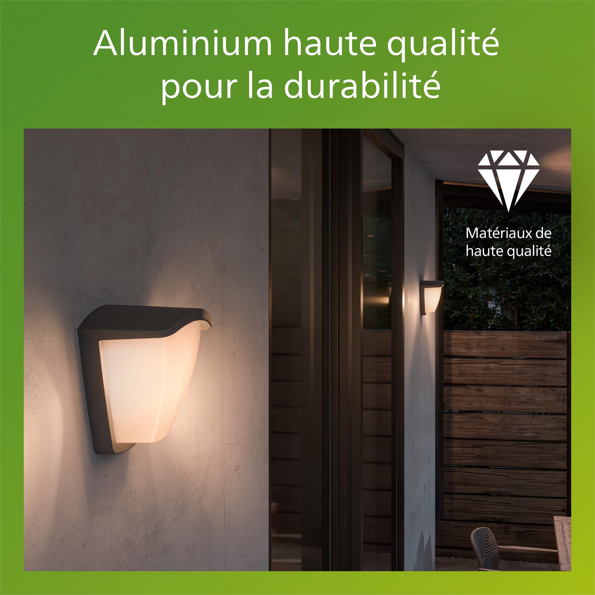 PHILIPS Outdoor, Applique Murale Extérieure Kiskadee, Anthracite