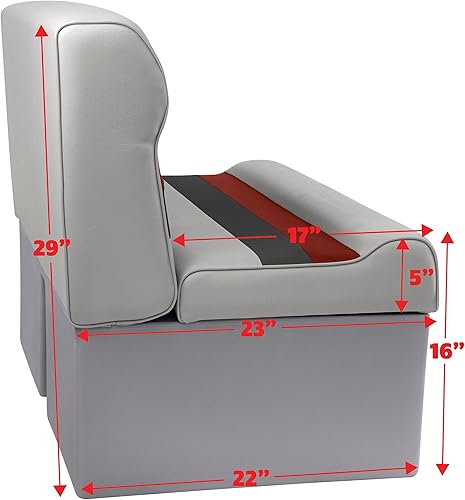 Miniatura 4 de Wise Pontoon cojín para asiento de banco (se requiere la base), 36 pulgadas, 36 - pulgadas