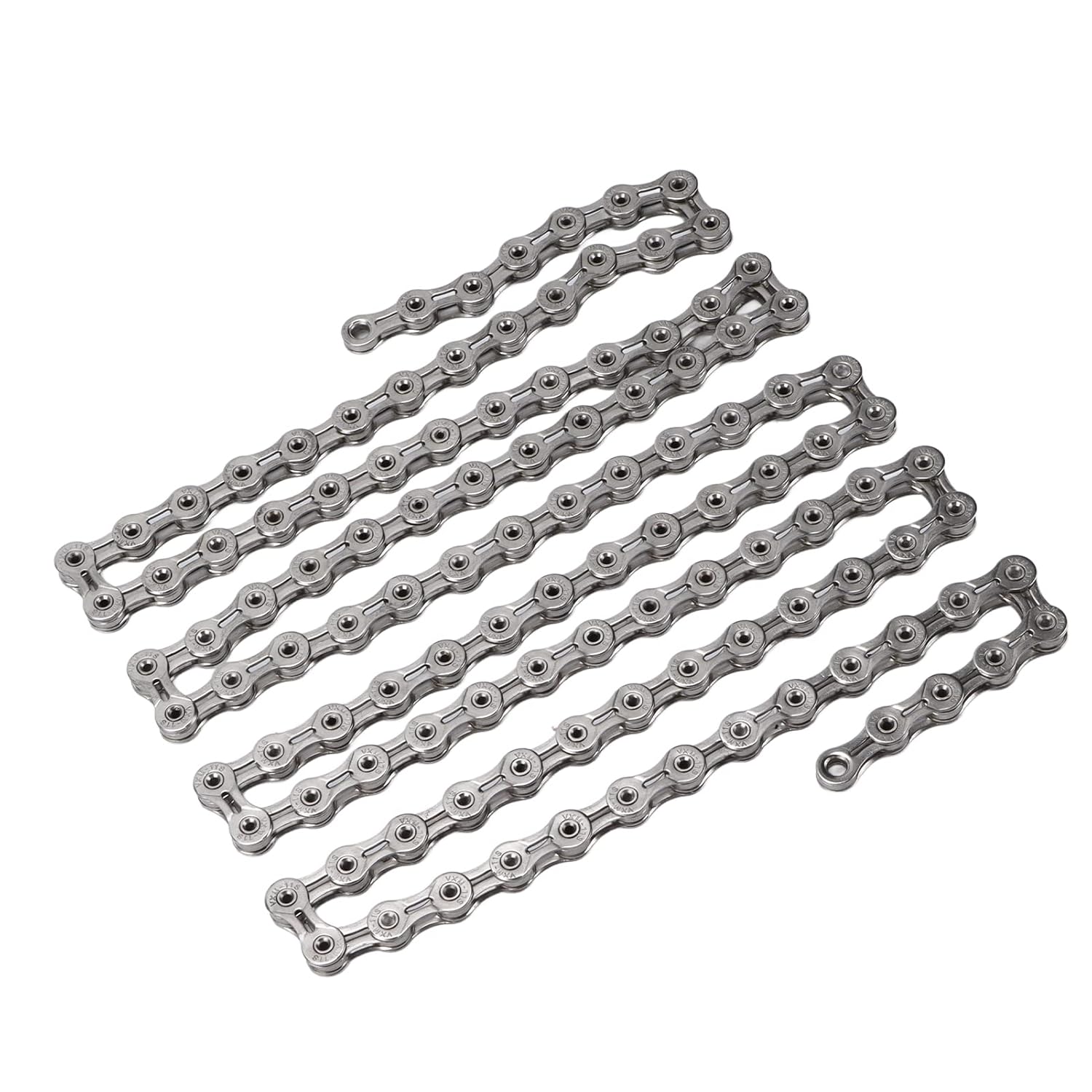 11 Speed Bike Chain, Electroplated Full Hollow, 116 Links, 1 / 2x11 / 128 Inch - High Strength, Anti Rust Durable, Smooth Gear Shifting for Road and Mountain Bikes