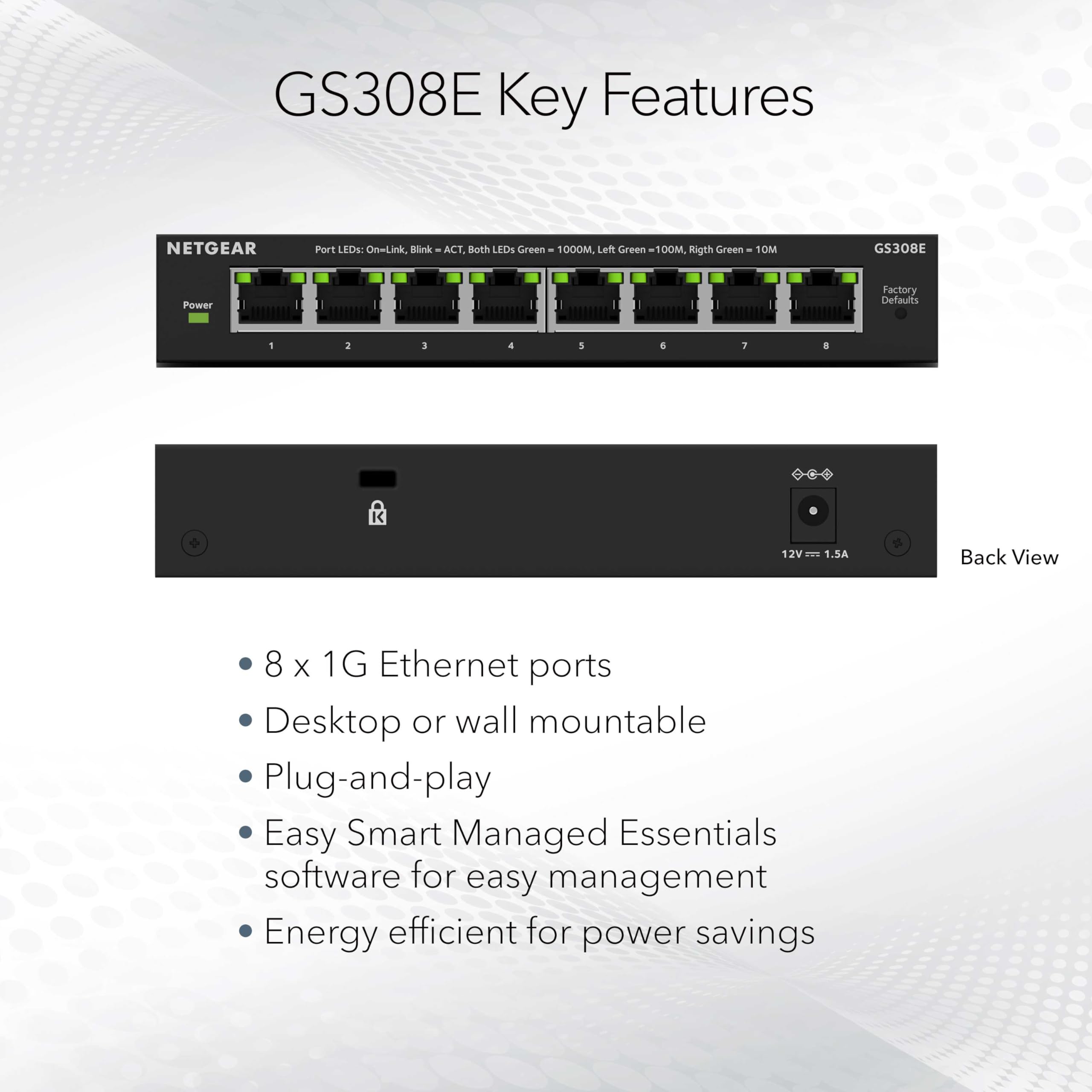 Amazon.co.jp: NETGEAR 8ポート ギガビットイーサネット 簡単スマート