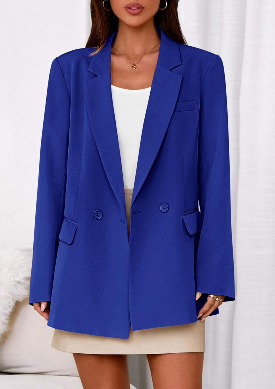 PRETTYGARDEN Fall 2026 Blazers for Women Business Casual Long Sleeve Lapel Pockets Dressy Suit Jackets Work Office Clothes - Image 3