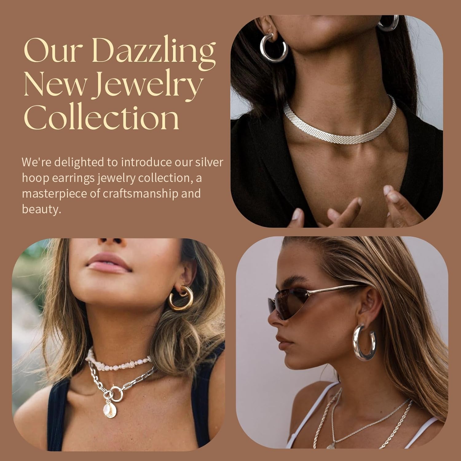 Chunky Gold Hoop Earrings: 14K Gold Plated, Non Tarnish, Lightweight, Open Tube Design, Hypoallergenic, Trendy Minimalist, 20/30/35/40/45/50MM - Image 3