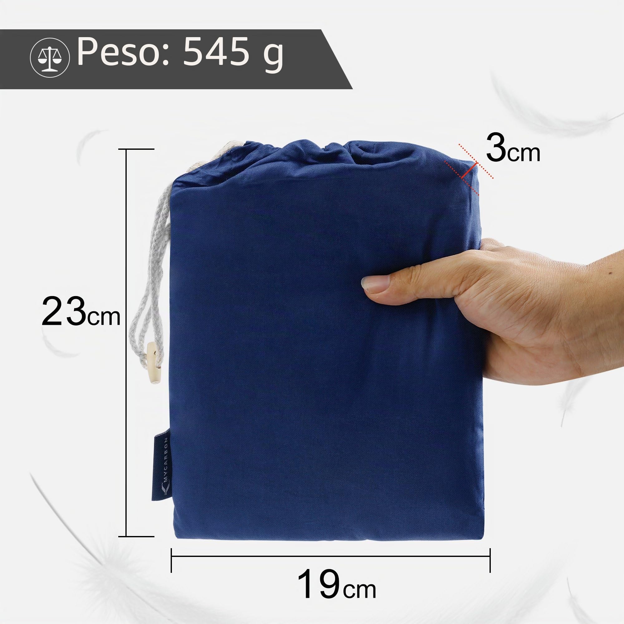 MYCARBON Sacco Lenzuolo 100% di Cotone 220x90cm Sacco a Pelo Traspirante Antibatterico, Anti-odore non Genera Elettricità Statica Lenzuola a Sacco da Viaggio Campeggio Sacco Letto