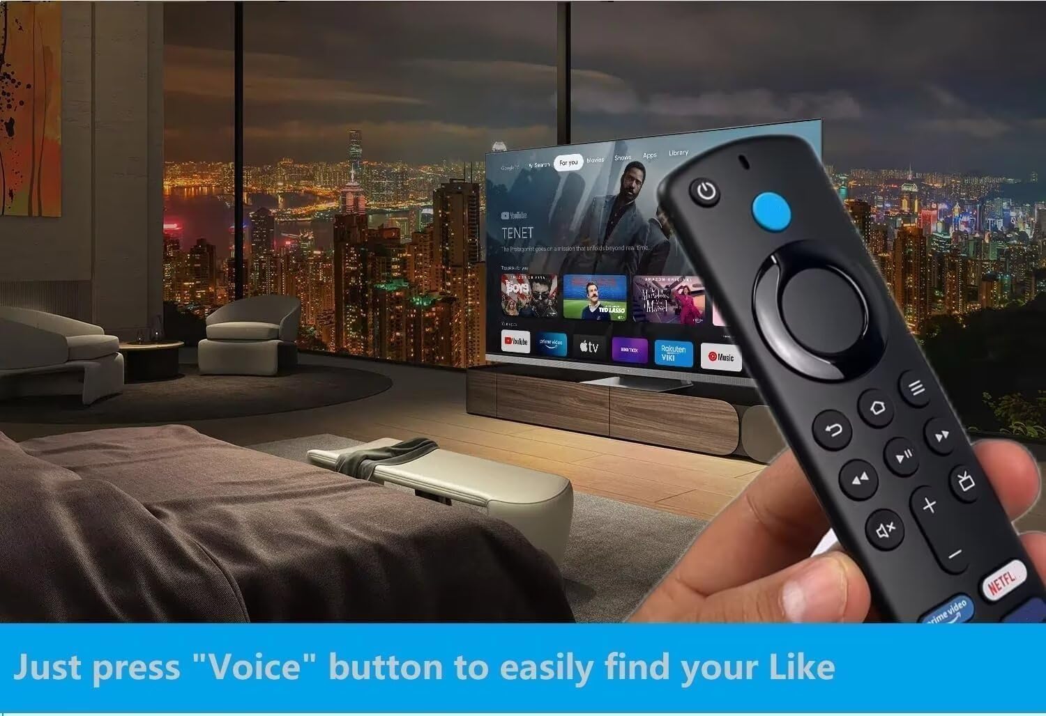Amazon Fire Stick Remote Replacement Control Fit for Fire Stick 2nd Gen, 3rd Gen, Lite, 4K,4K MAX Fire Cube (1st Gen, 2nd Gen, 3nd Gen), Fire (3rd Gen PendantDesign) 3nd 4.25 — view 7