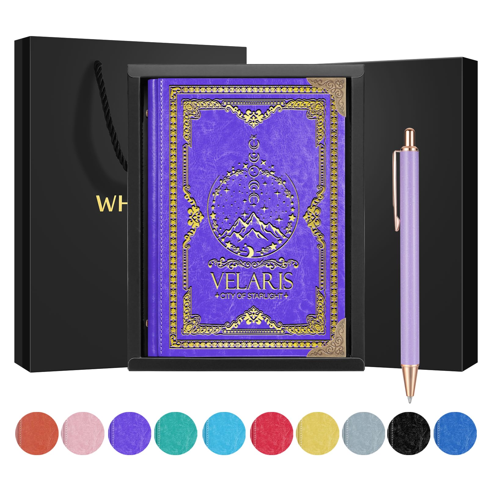 WHLBHG Velaris The City of Starlight A5 Size Lined Journal Acotar Velaris Gift Bookworm Gift Bookish Journal The Night Court Gift for Book Lover,1