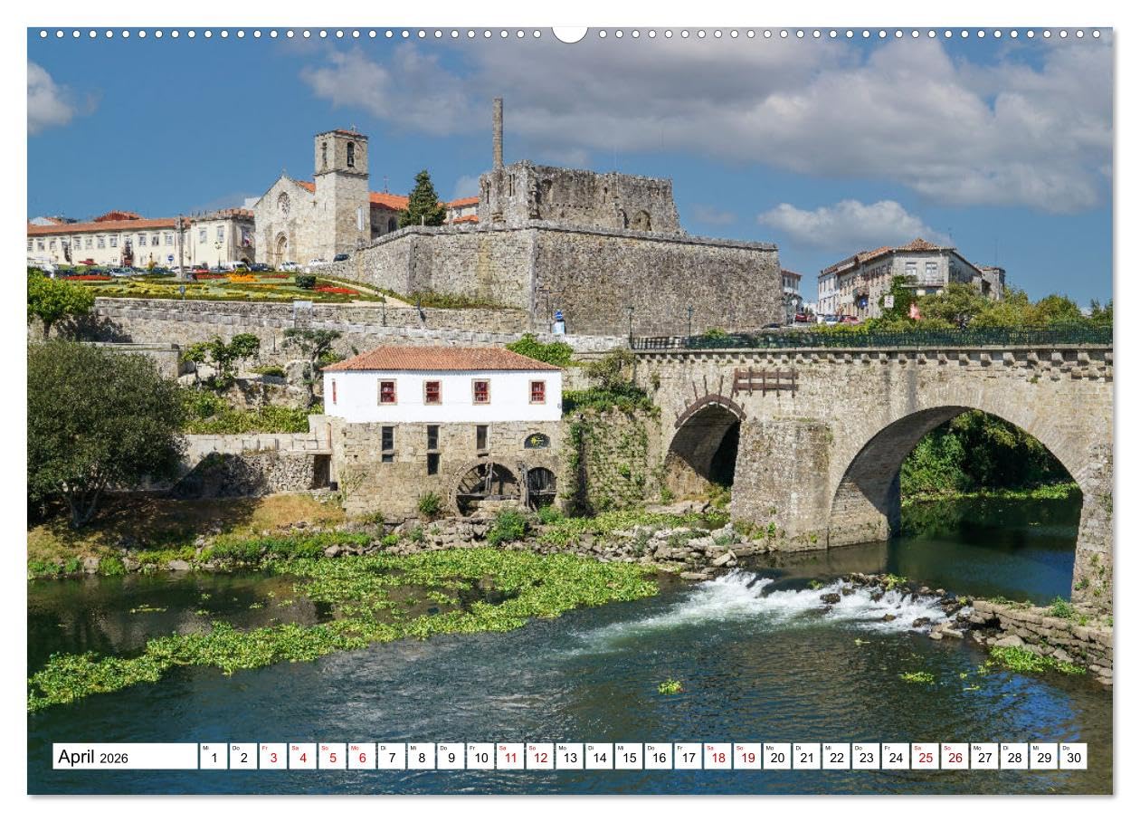 Unterwegs - Caminho Português. Zu Fuß auf dem Portugiesischen Jakobsweg (hochwertiger Premium Wandkalender 2026 DIN A2 quer), Kunstdruck in Hochglanz: ... nach Santiago de Compostela (CALVENDO Orte)