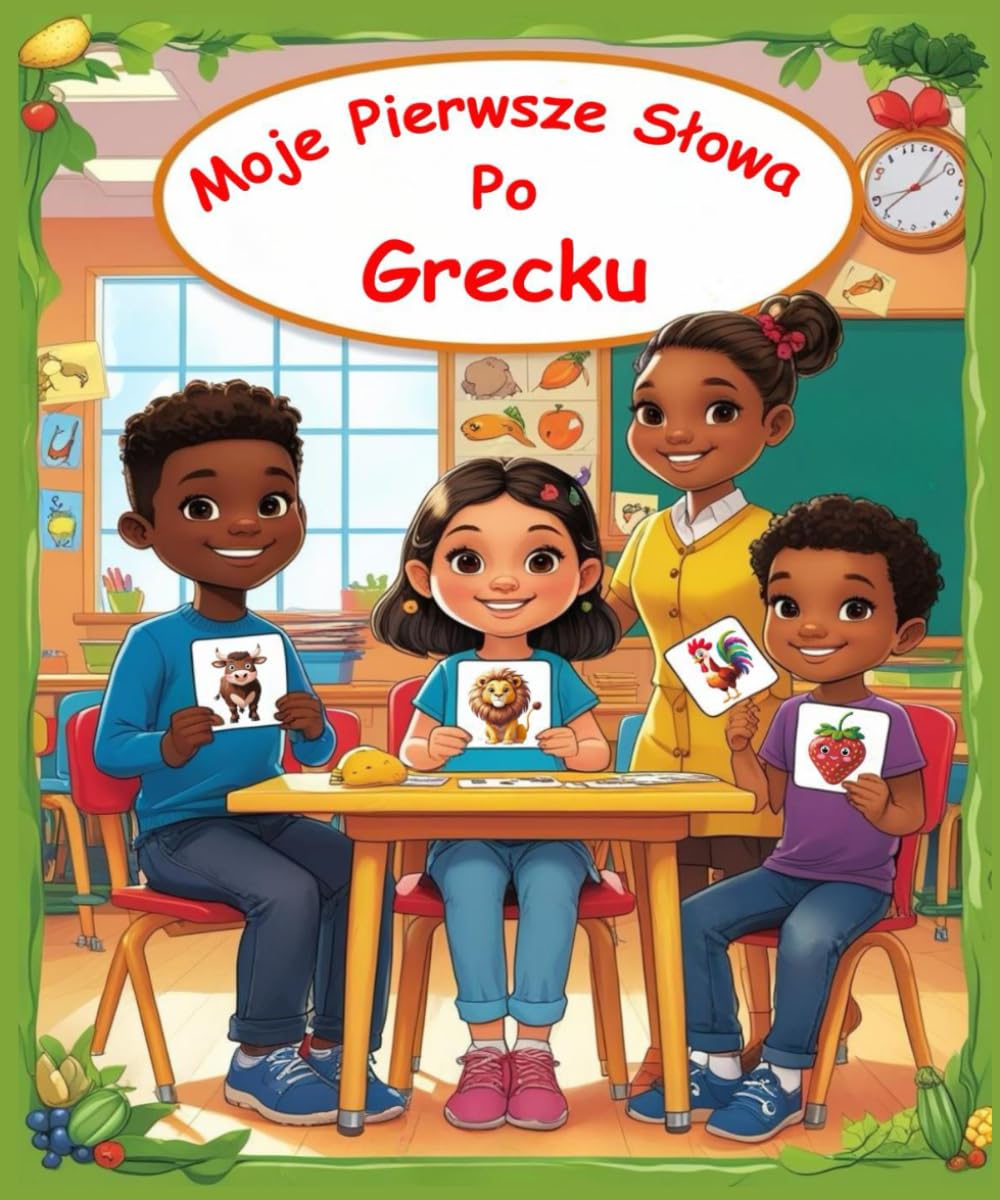 Moje pierwsze słowa po Grecku: Dwujęzyczny ilustrowany przewodnik dla dzieci do nauki podstawowych słów po grecku