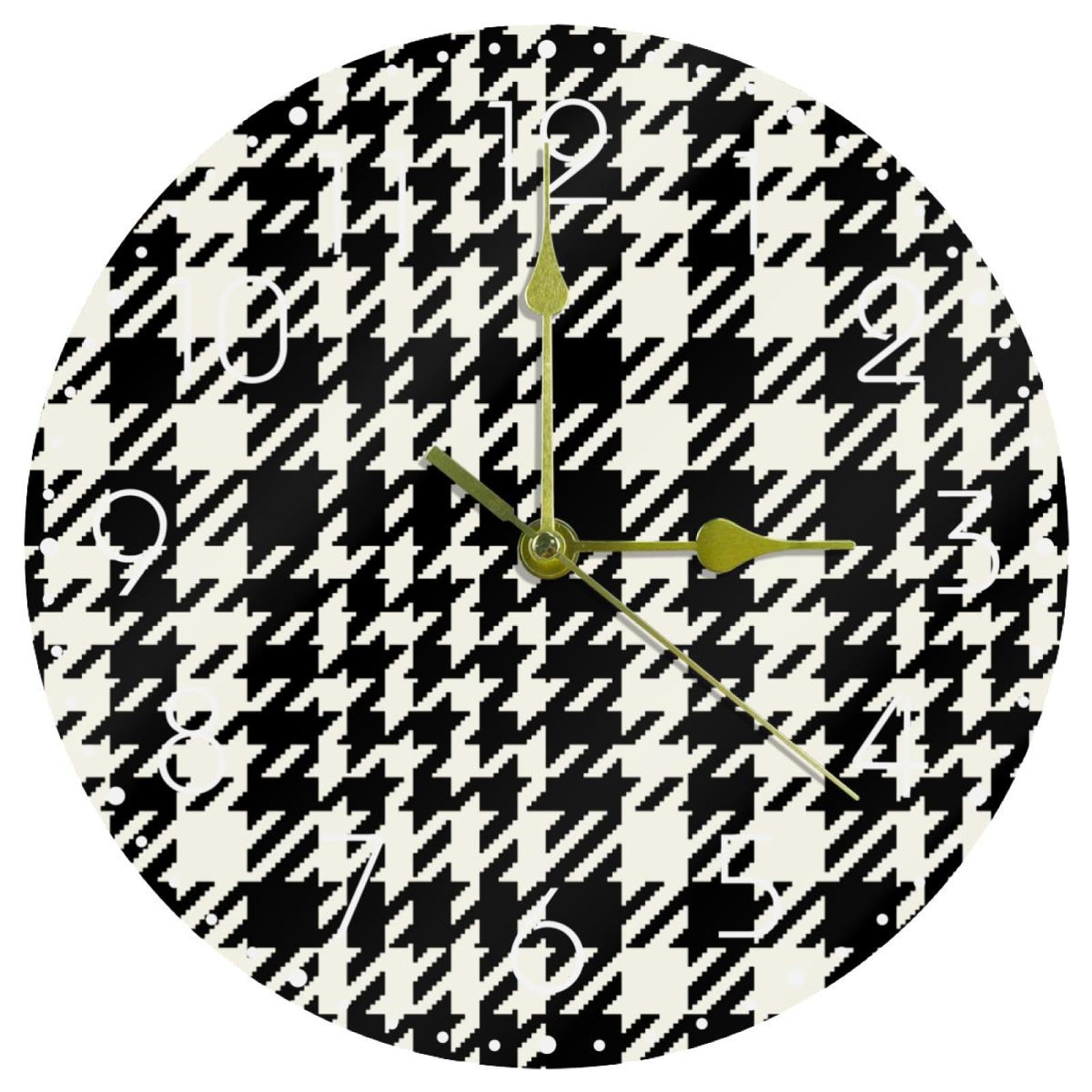 Horloge murale silencieuse sans tic-tac 25,4 cm en acrylique pour cuisine et chambre