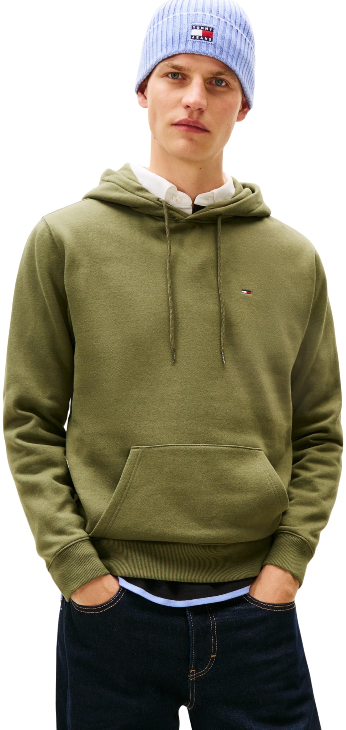 Tommy Jeans Herren TJM Reg S Flag Hoodie EXT Dm0dm20742 Kapuzenpullover (1er Pack)
