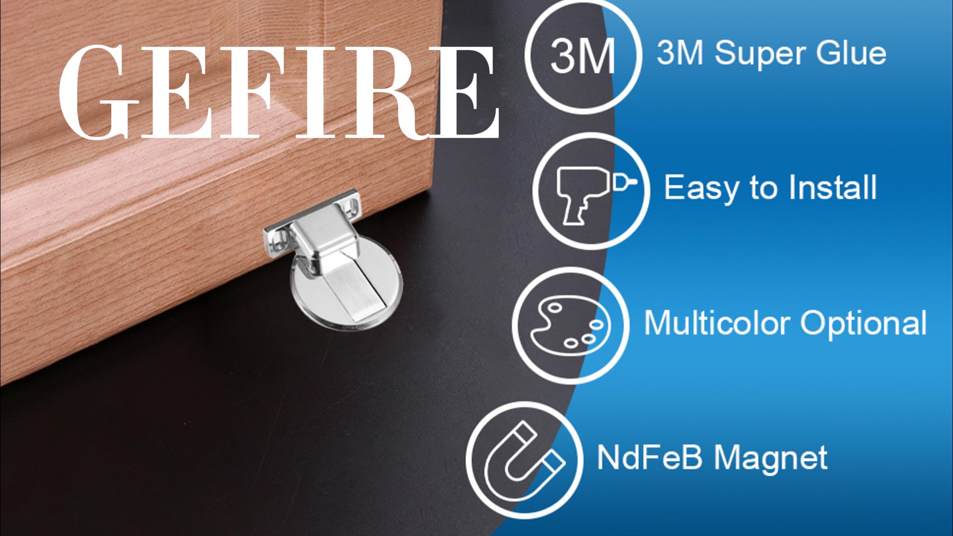 HEOUCH 2 Pièces Bloque Porte Aimantée, Arrêt De Porte En Métal, Support