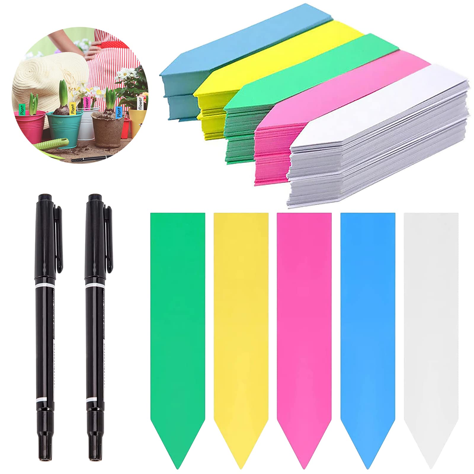 Confezione Da 100 Picchetti In Plastica A Forma Di T Per Piante Etichette Etichettatura Cartelli Per Piante 87921822 - Foto 7