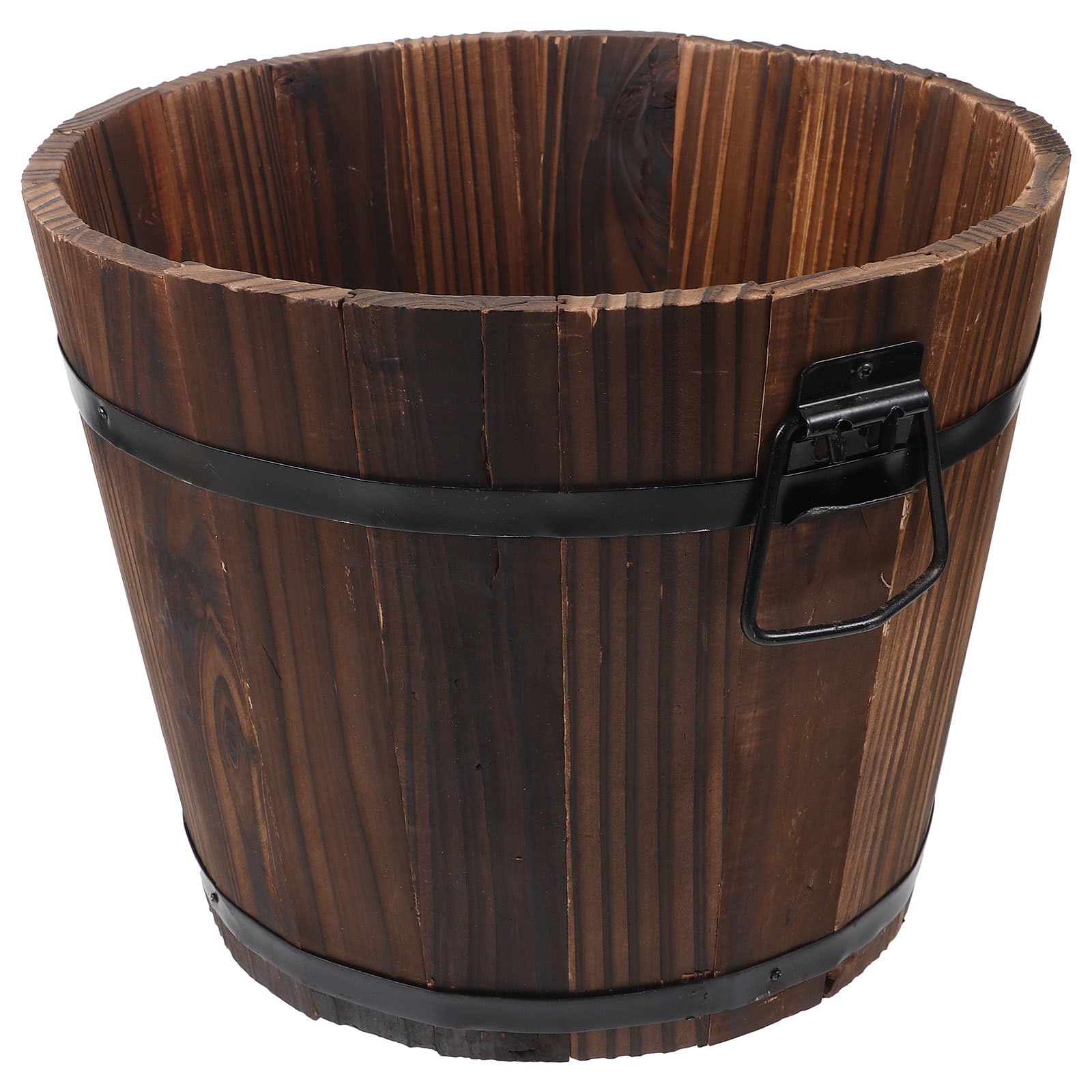 Seau décoratif plastique anticorrosion avec trou de drainage pour plantes